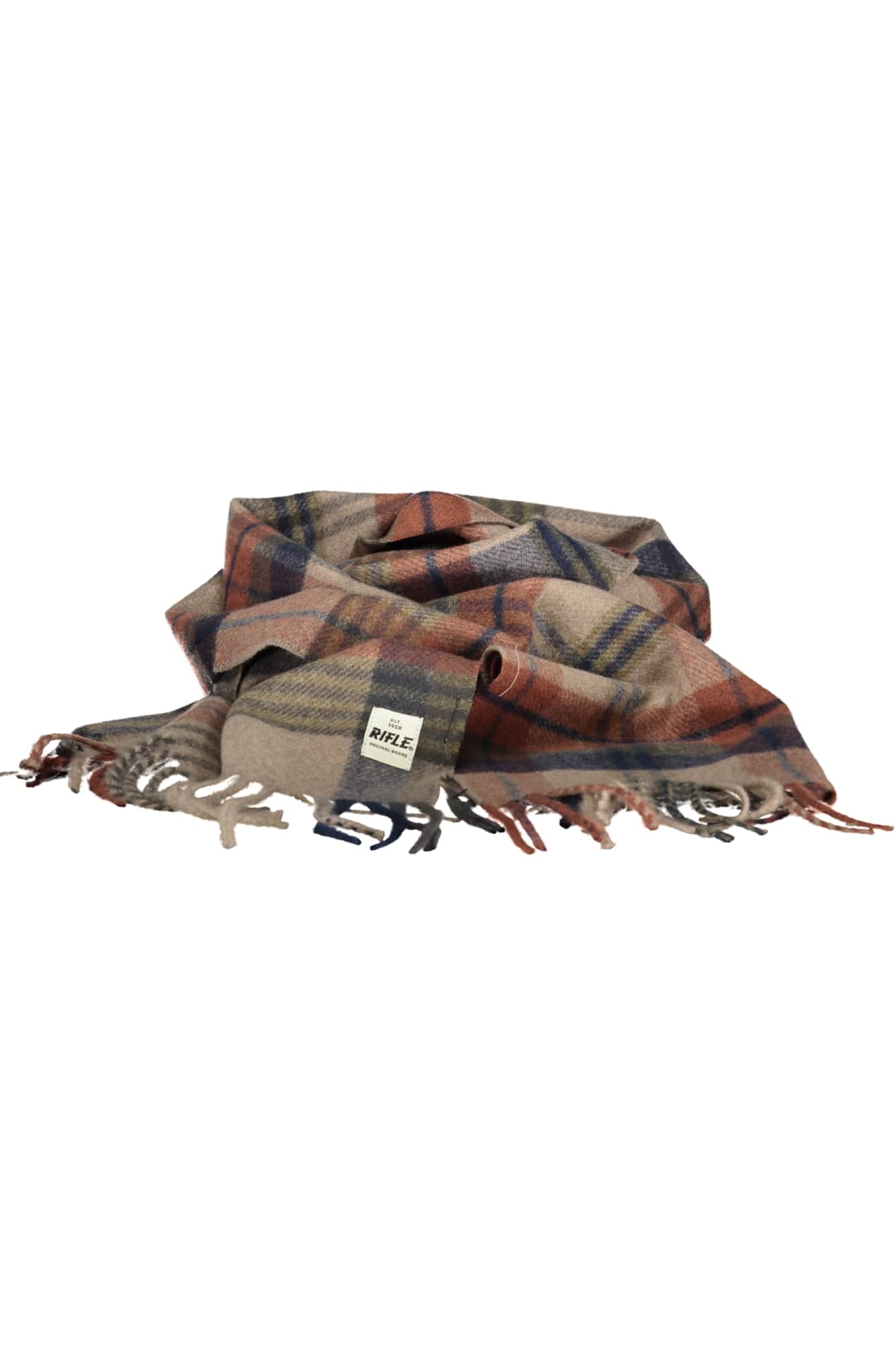 Rifle bufanda hombre gris