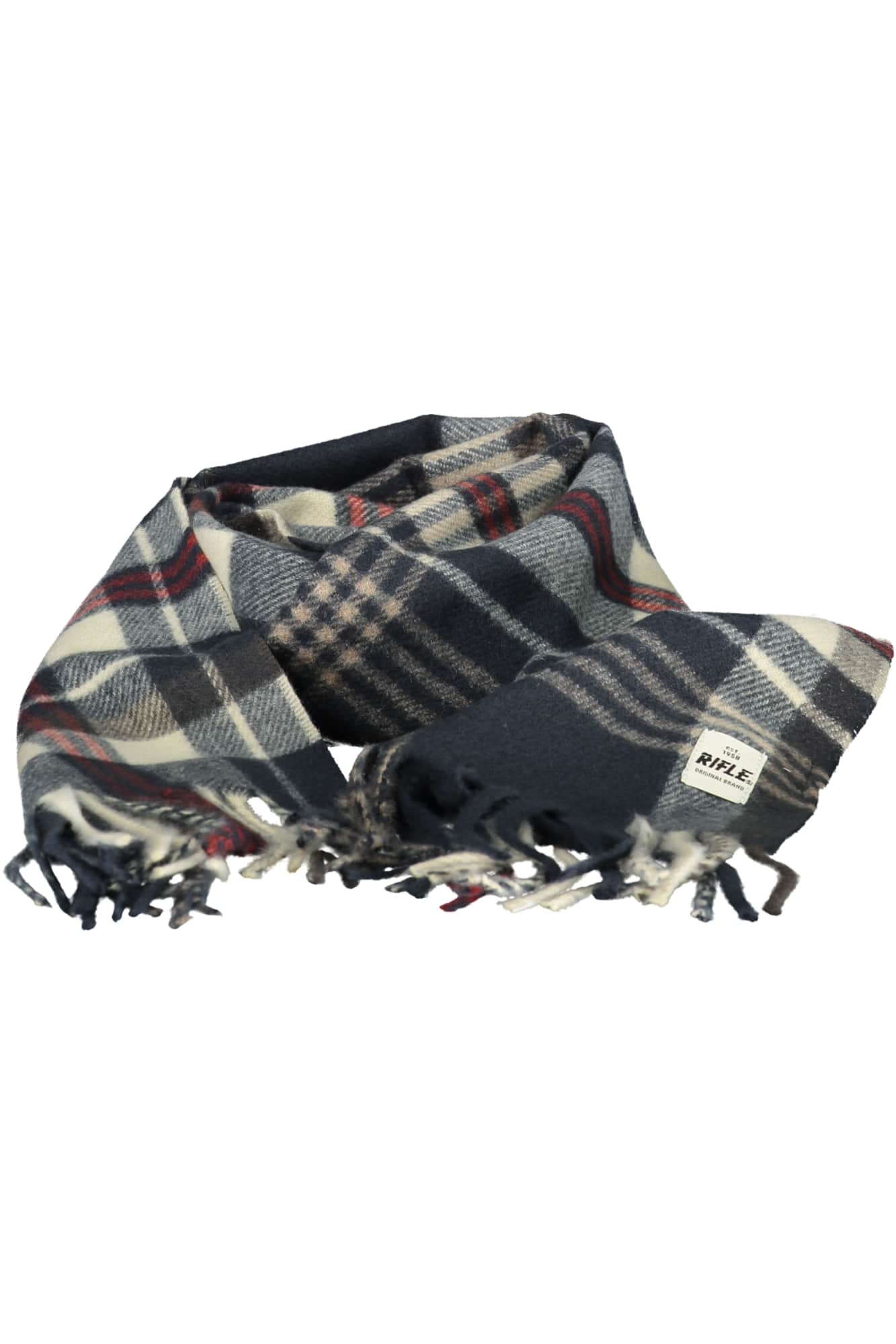 Rifle bufanda hombre gris
