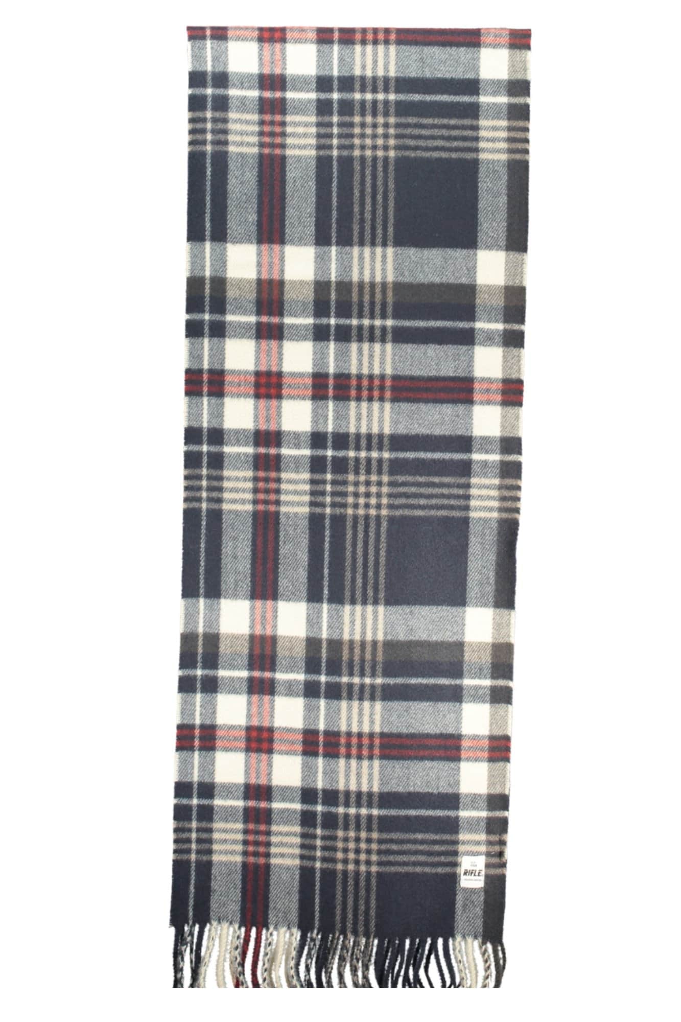 Rifle bufanda hombre gris