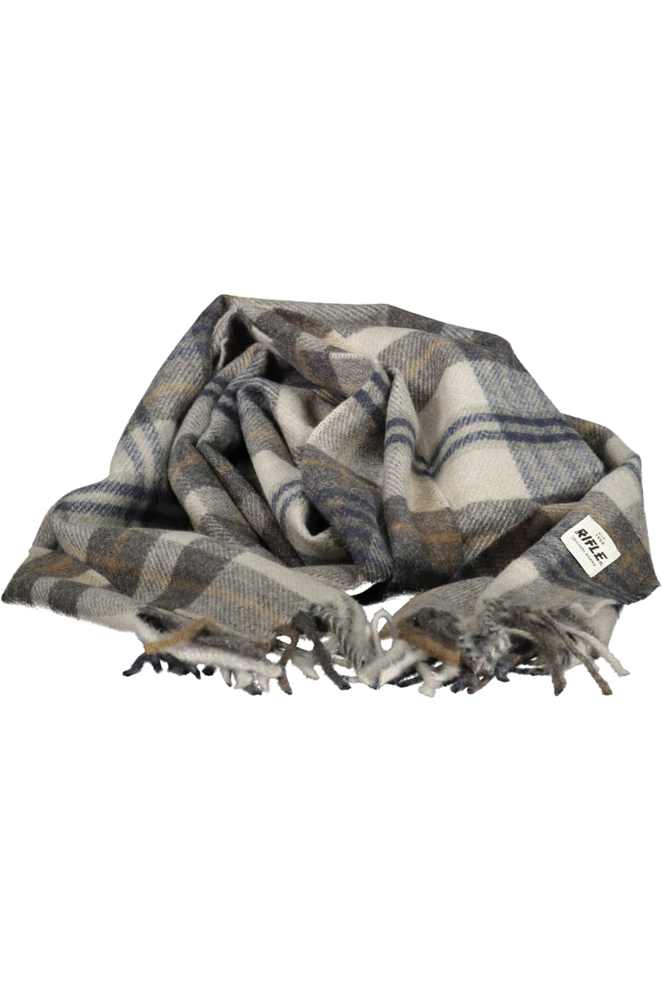 Rifle bufanda hombre gris