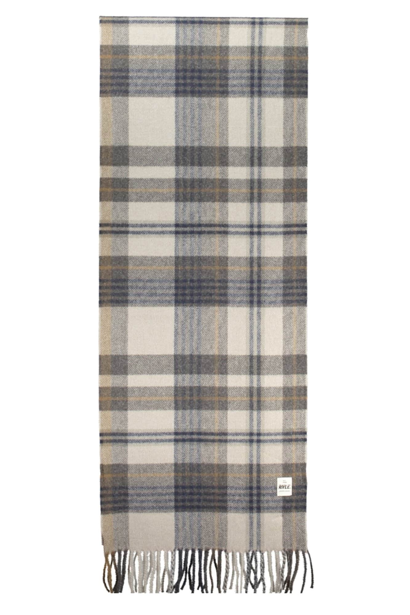 Rifle bufanda hombre gris