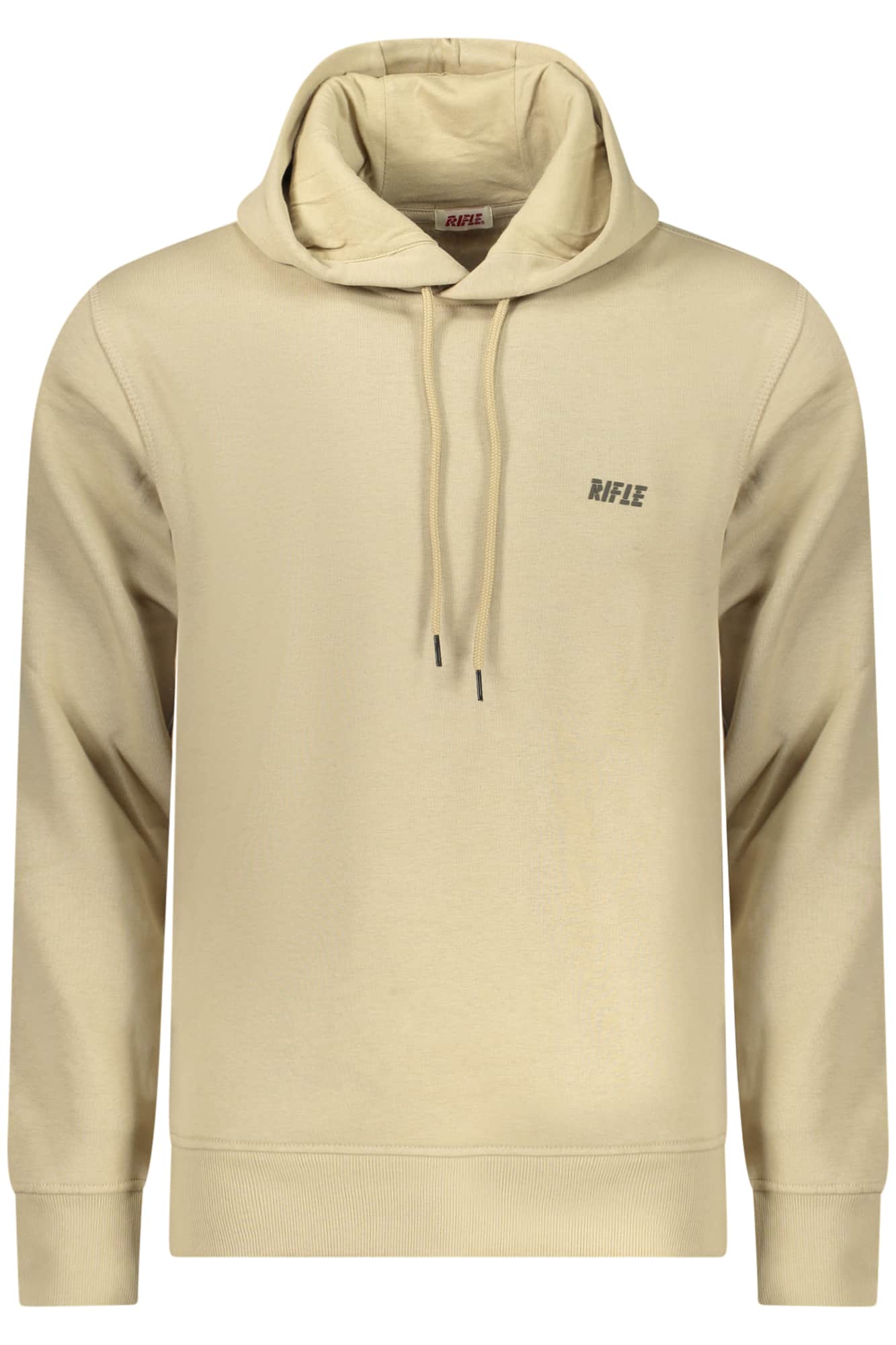 Rifle hombre con cremallera sudadera beige