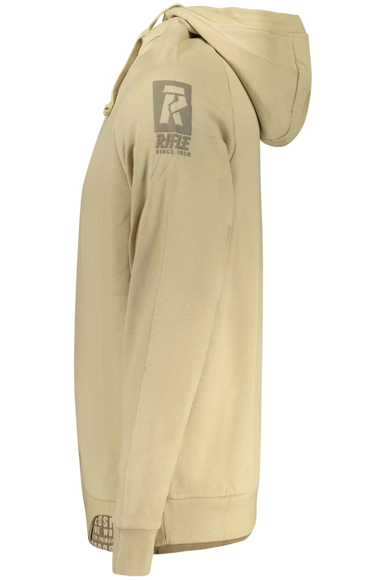 Rifle hombre con cremallera sudadera blanco