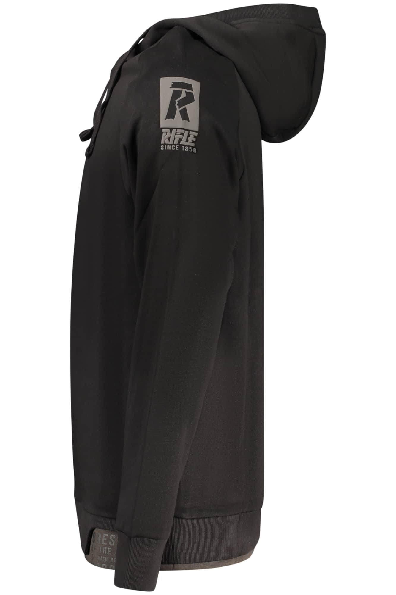 Rifle hombre con cremallera sudadera blanco