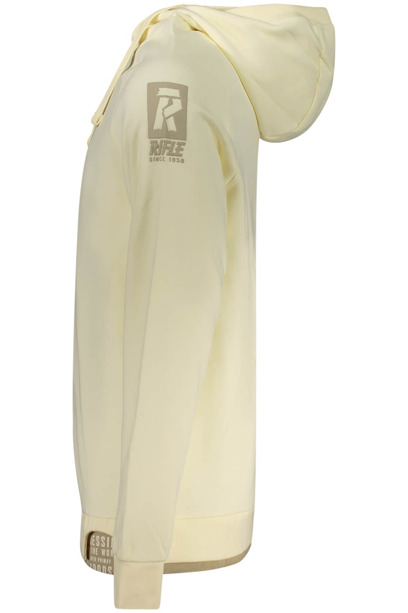 Rifle hombre con cremallera sudadera blanco