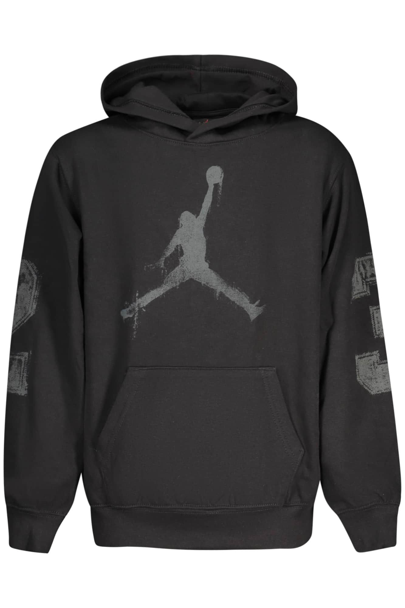 Jordan niños negro con cremallera sudadera