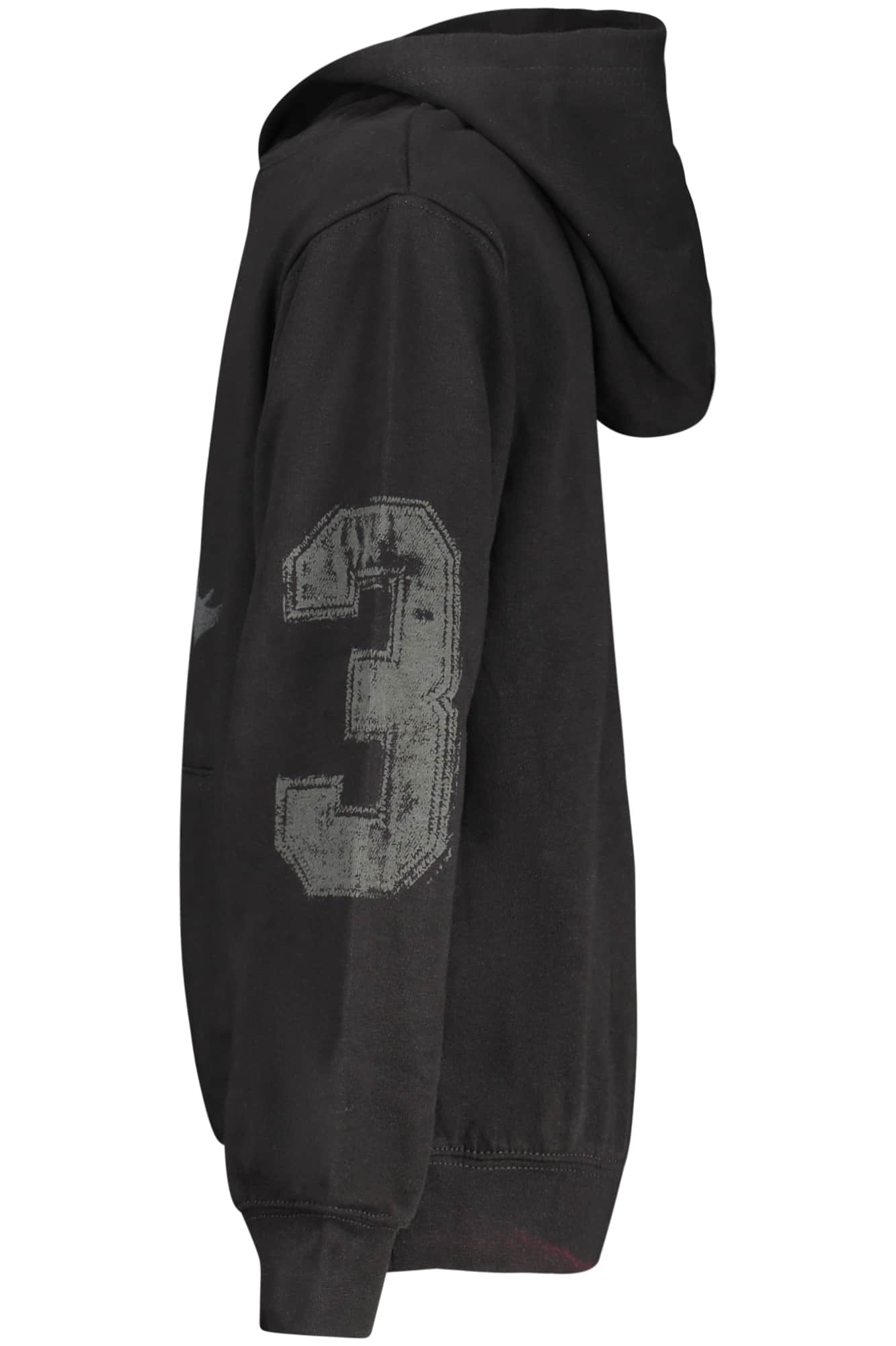 Jordan niños negro con cremallera sudadera