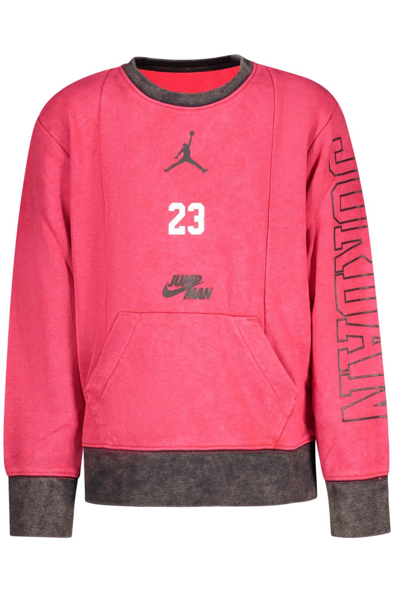 Jordan rojo con cremallera sudadera para niños