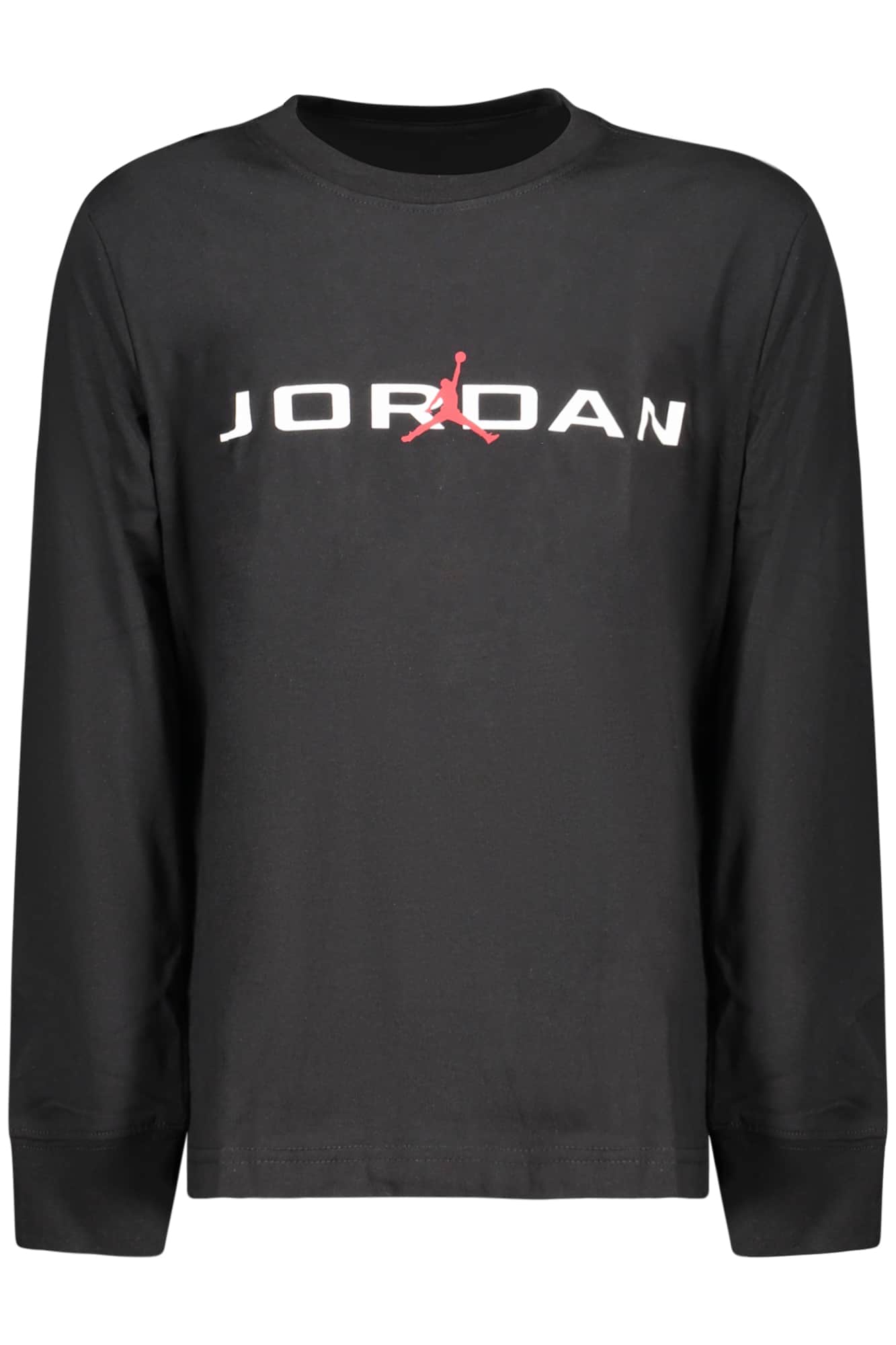 Jordan manga larga t-camisa para niños, negro