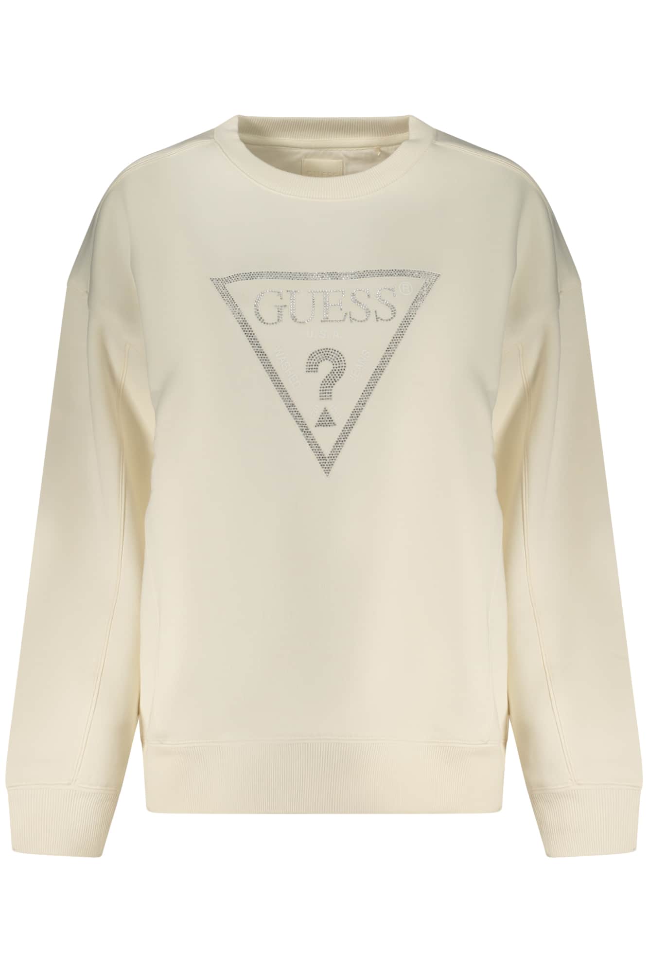 Guess vaqueros mujer blanco con cremallera sudadera