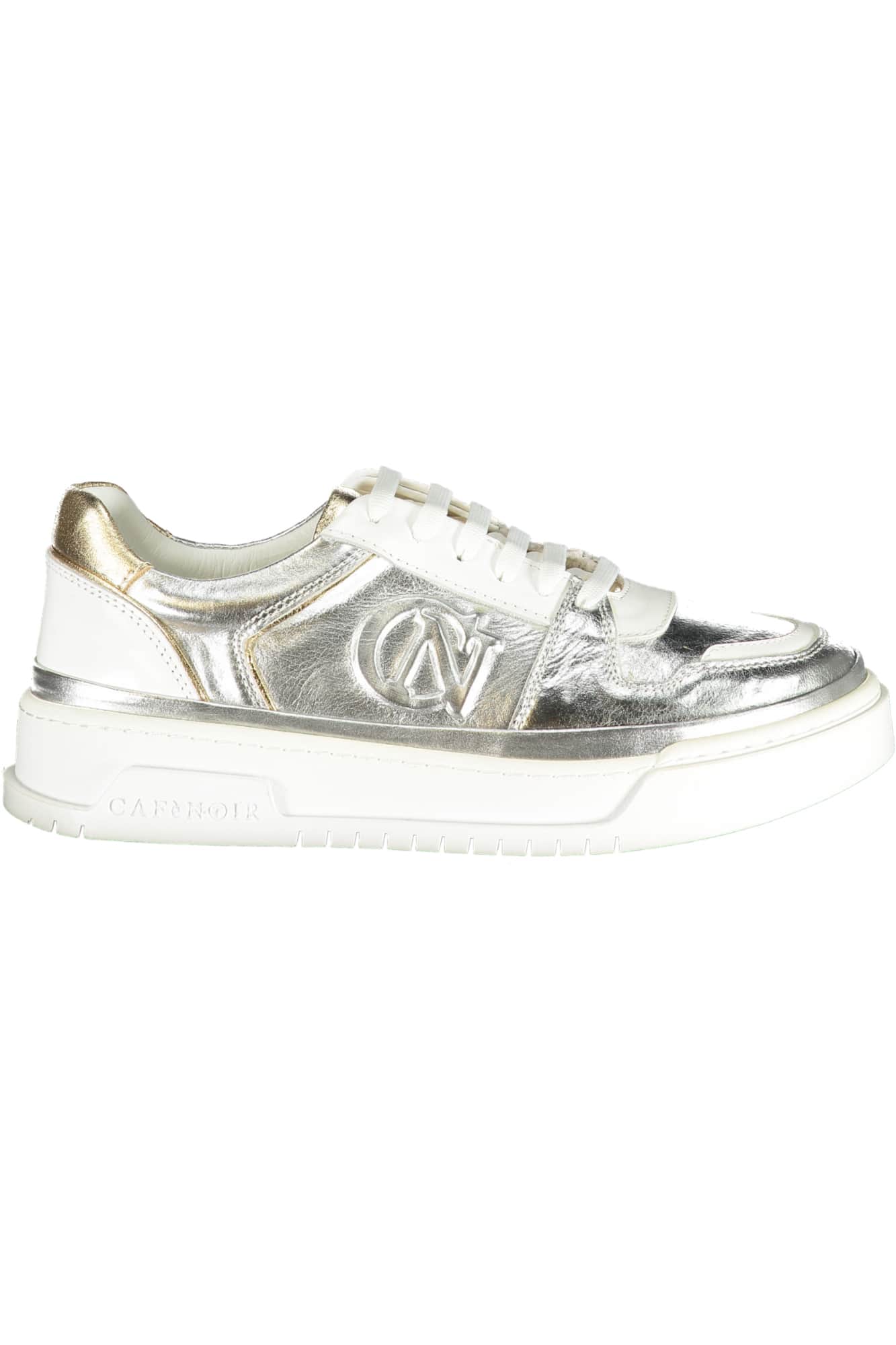 Cafenoir plateado mujer zapatillas deportivas