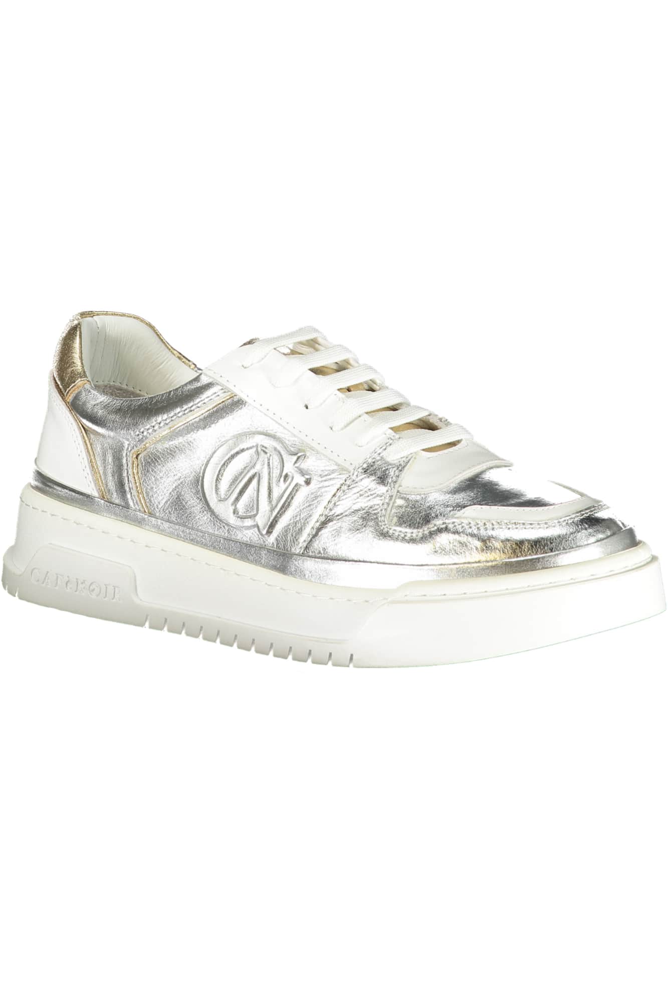Cafenoir plateado mujer zapatillas deportivas