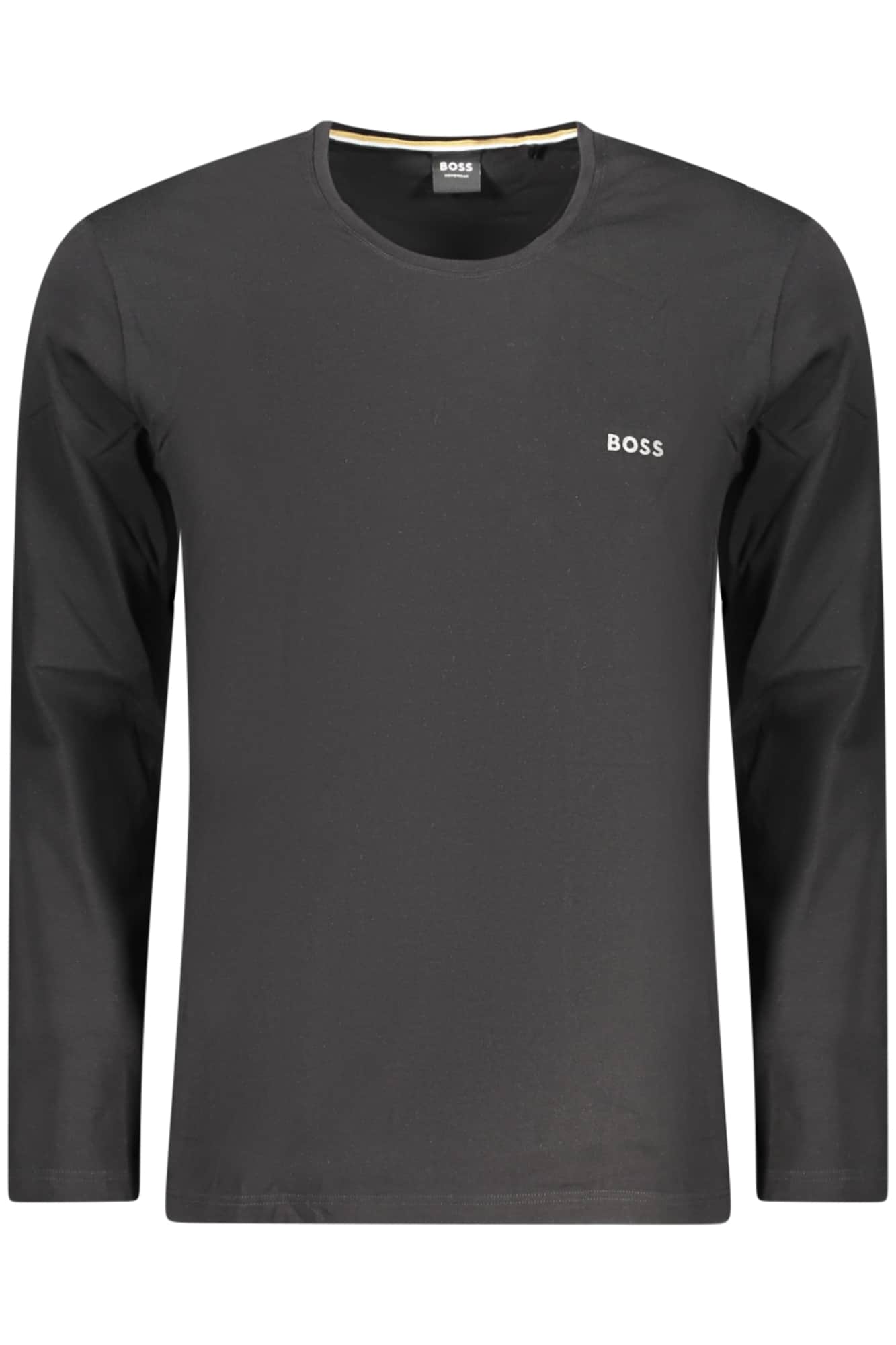 Boss hombre manga larga t-camisa, azul