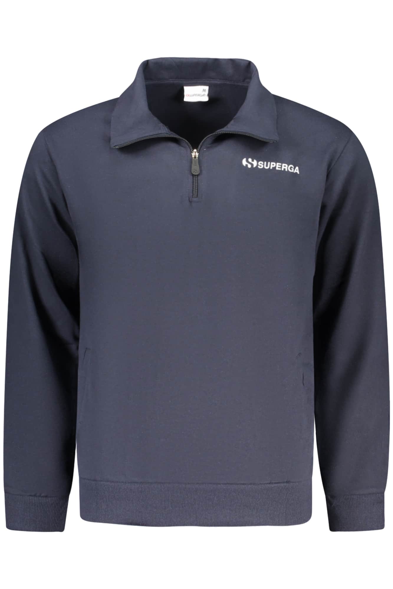 Superga hombre con cremallera sudadera, azul
