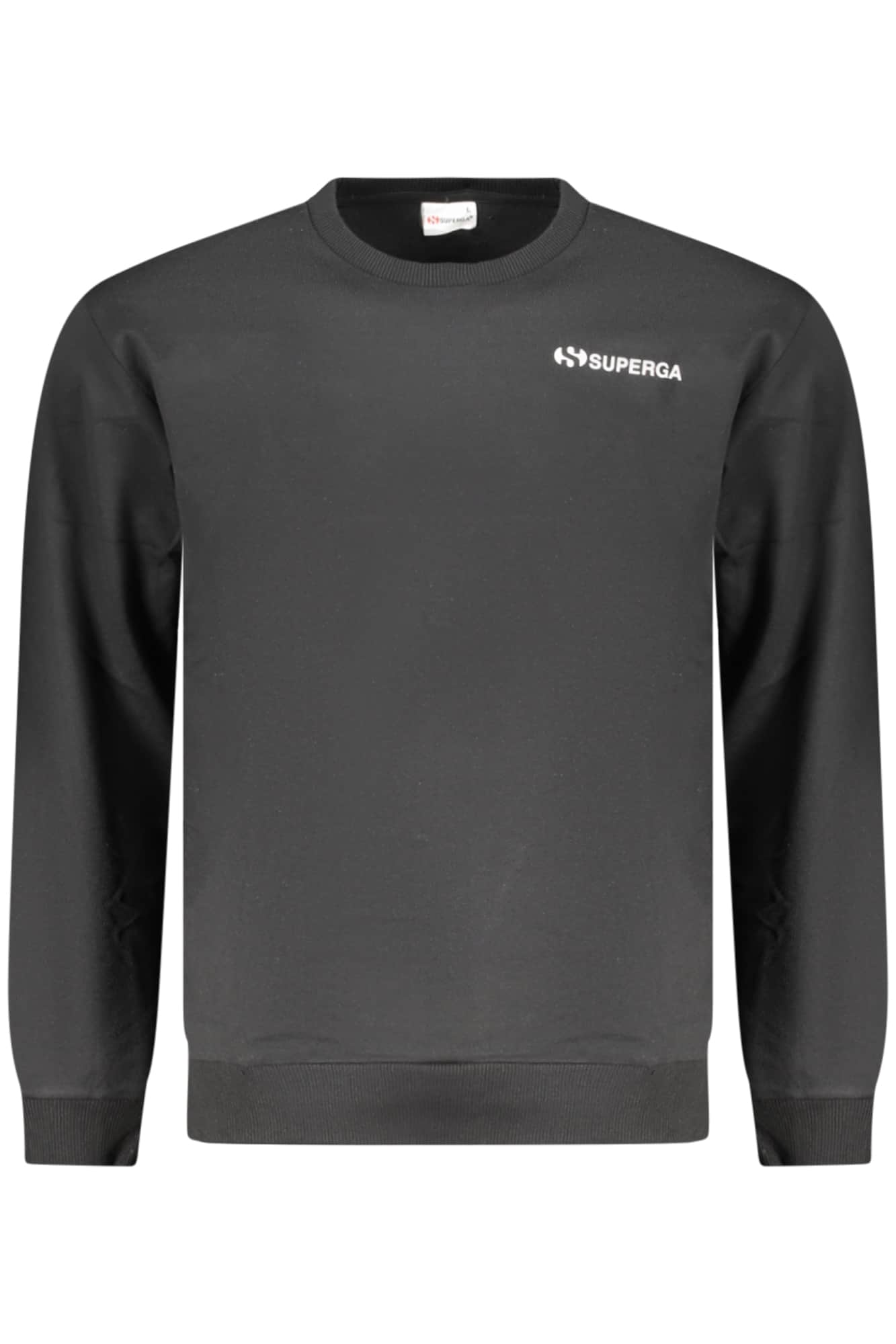 Superga hombre negro con cremallera sudadera
