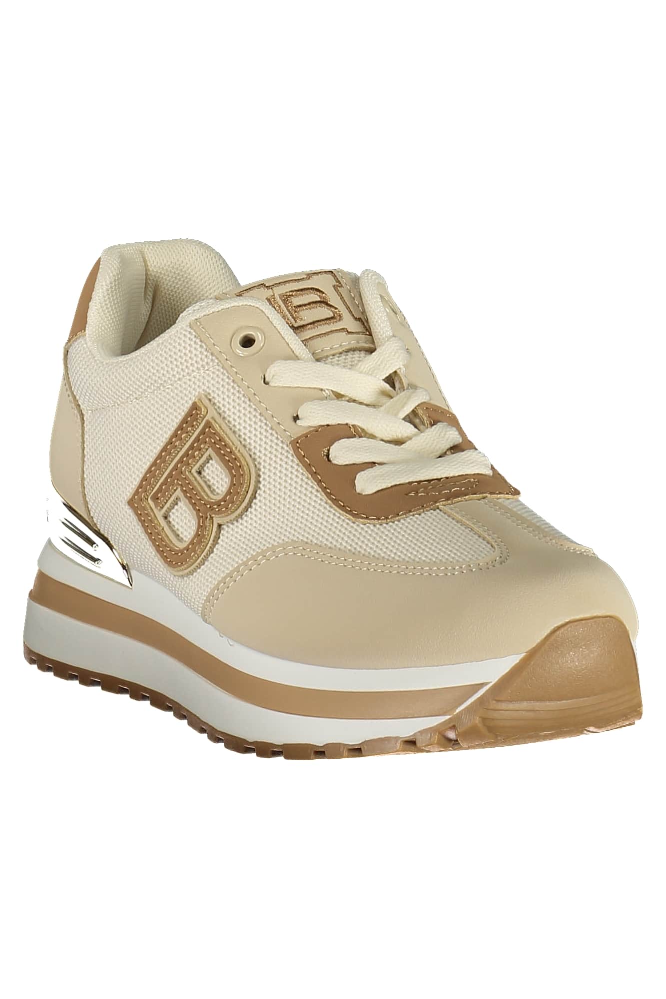 Laura Biagiotti mujer beige zapatillas deportivas