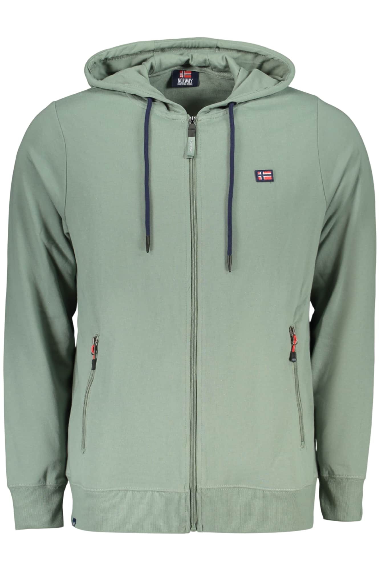 Norway 1963 hombre verde con cremallera sudadera