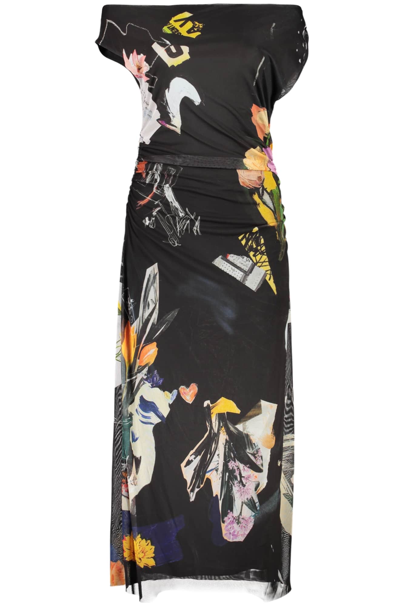 Desigual mujer largo negro vestido