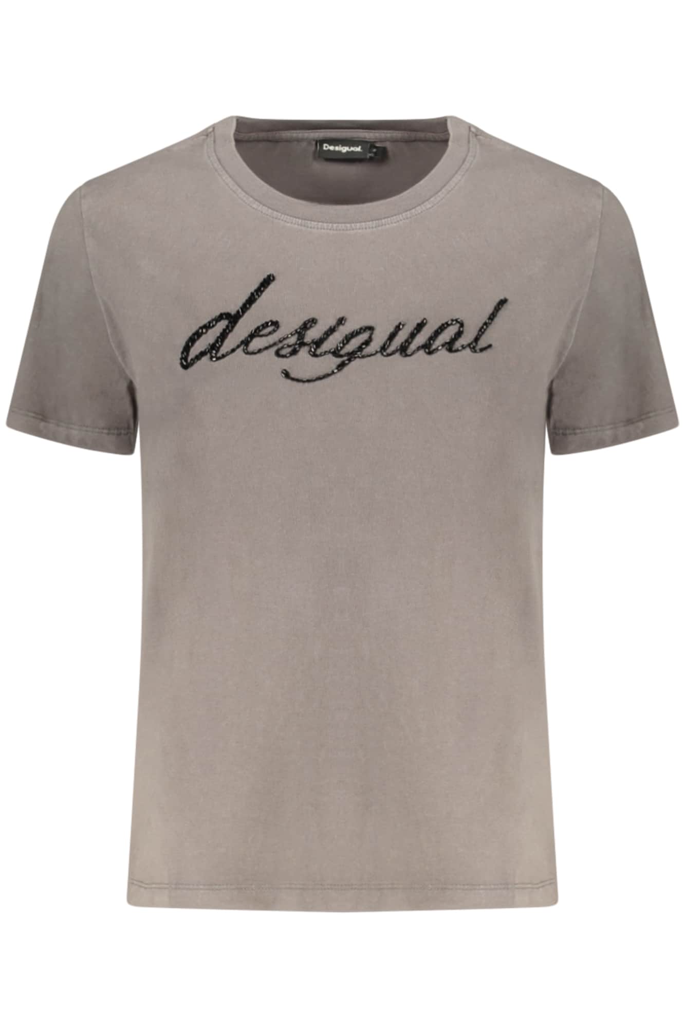 Desigual mujer manga corta t-camisa gris