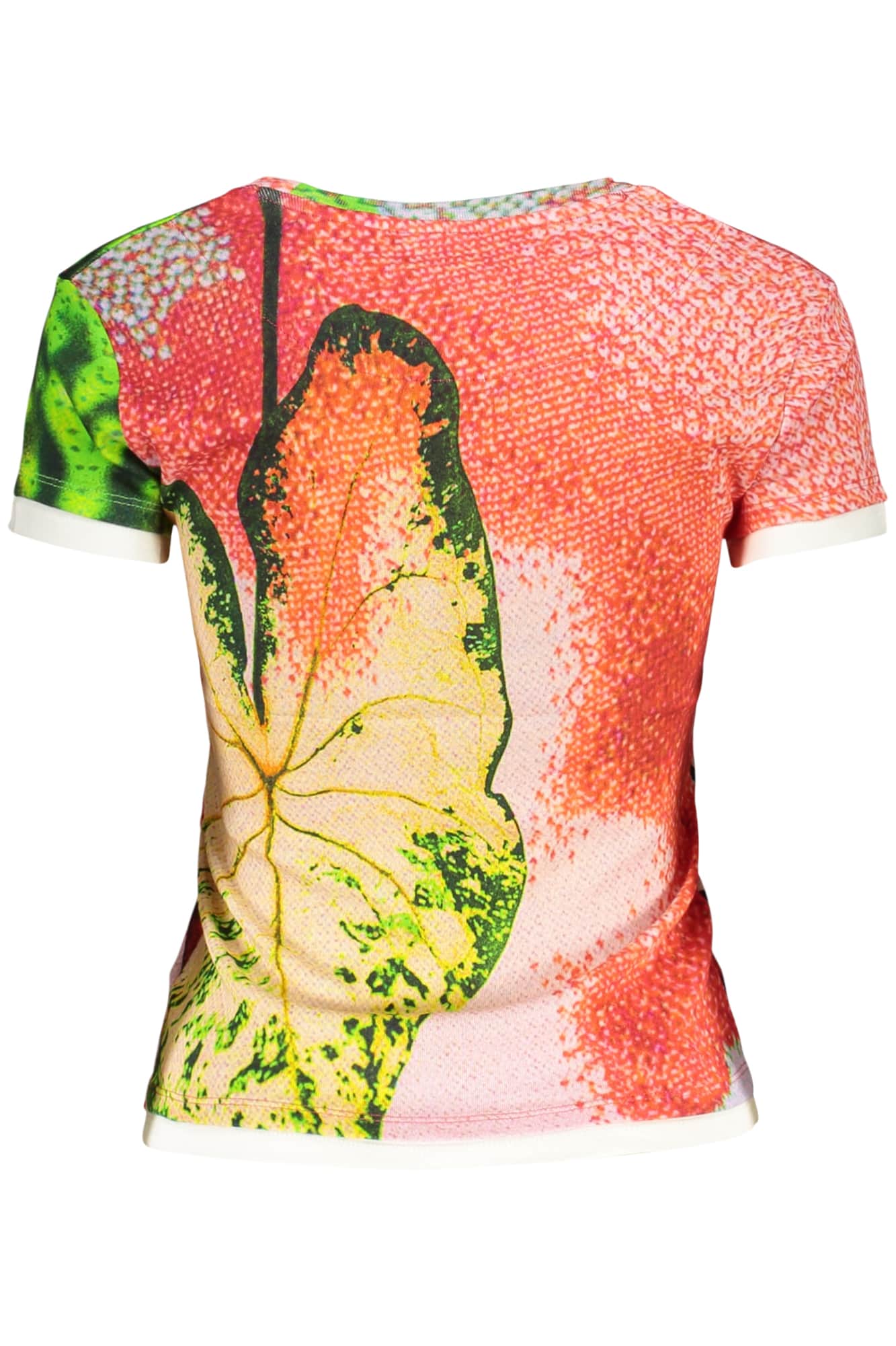 Desigual mujer manga corta t-camisa, rojo