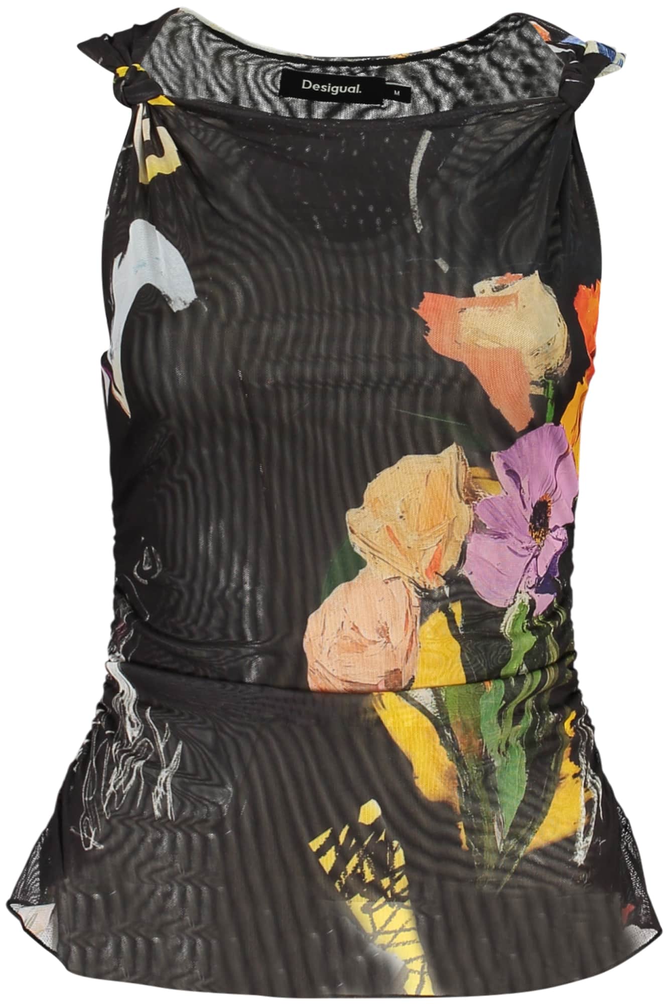 Desigual mujer negro camiseta de tirantes