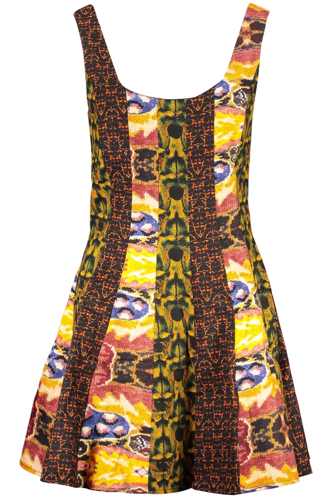 Desigual corto vestido para mujer in amarillo
