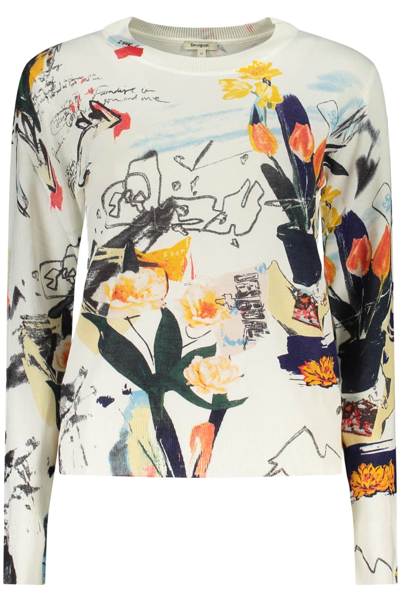Desigual mujer blanco jersey