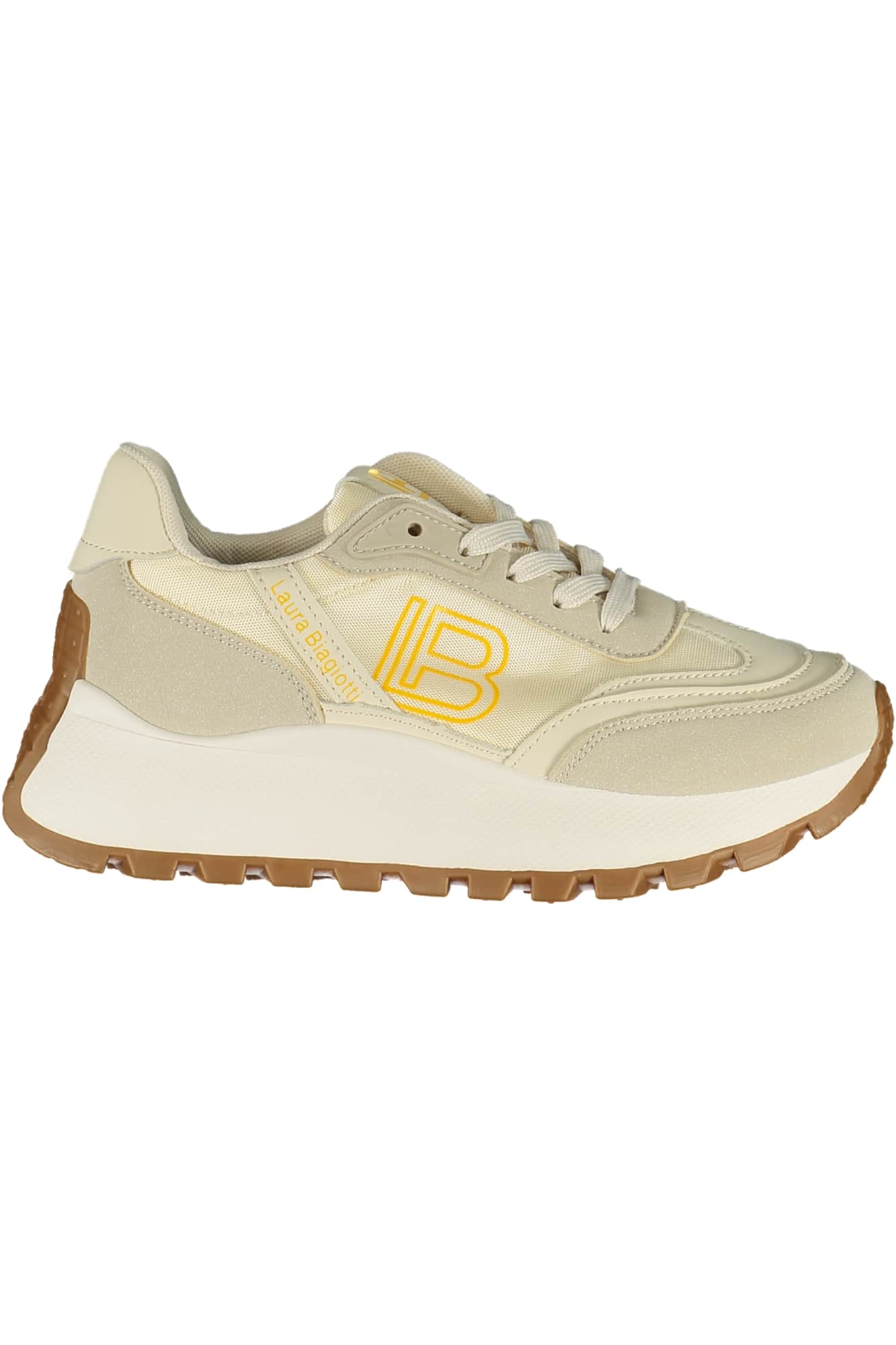 Laura Biagiotti mujer beige zapatillas deportivas