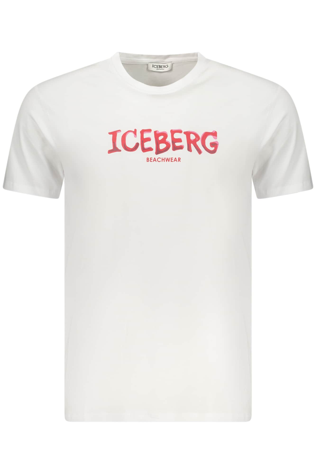 Iceberg hombre manga corta t-camisa blanco
