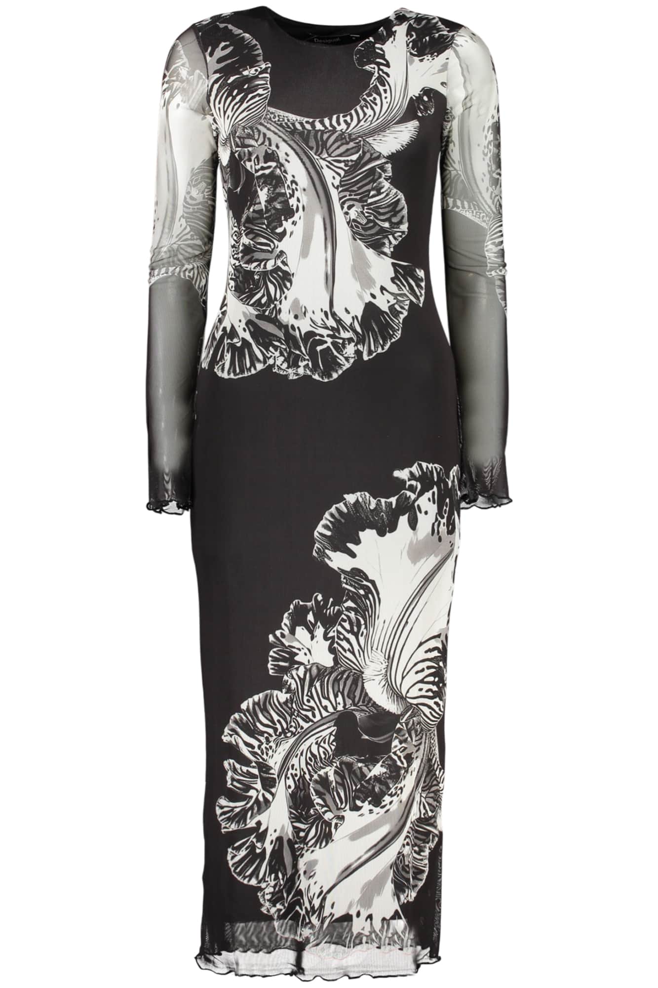 Desigual mujer largo negro vestido