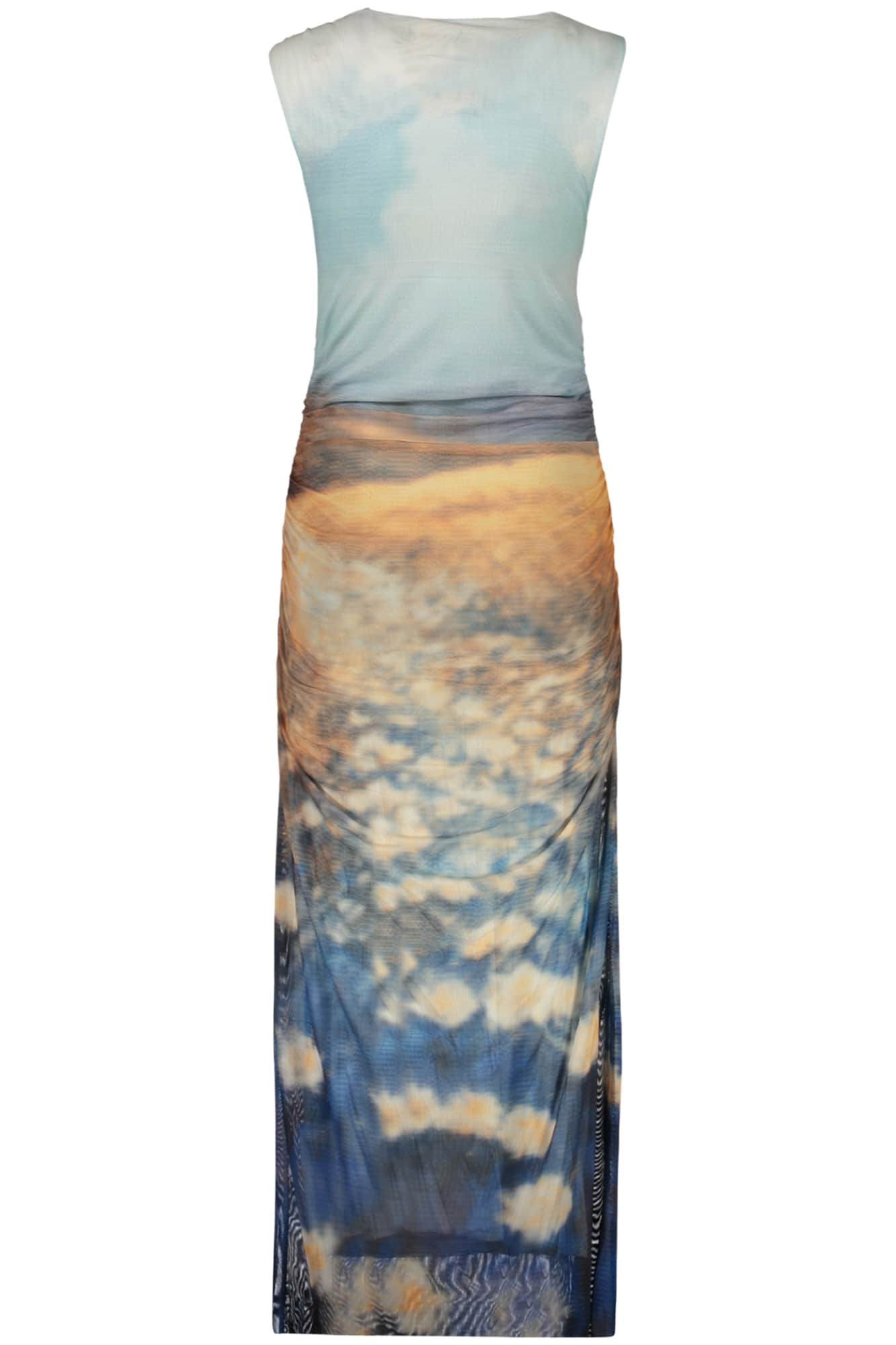Desigual mujer largo vestido, azul