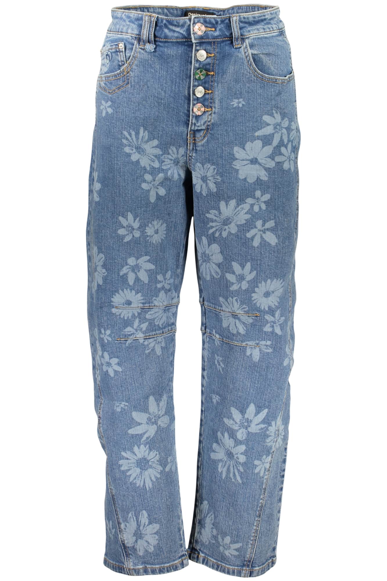 Desigual mujer denim vaqueros, azul