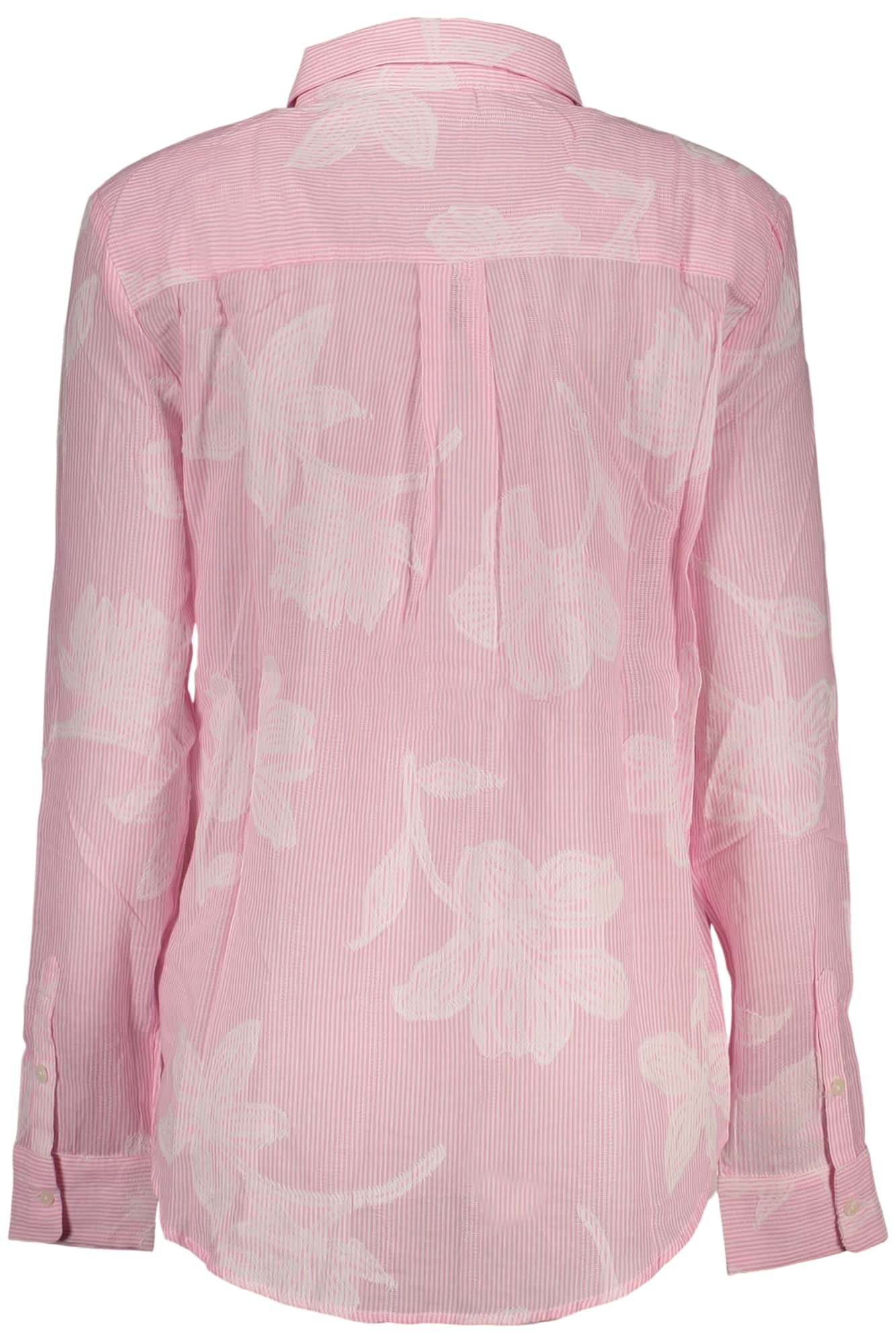 Desigual mujer rosa manga larga camisa