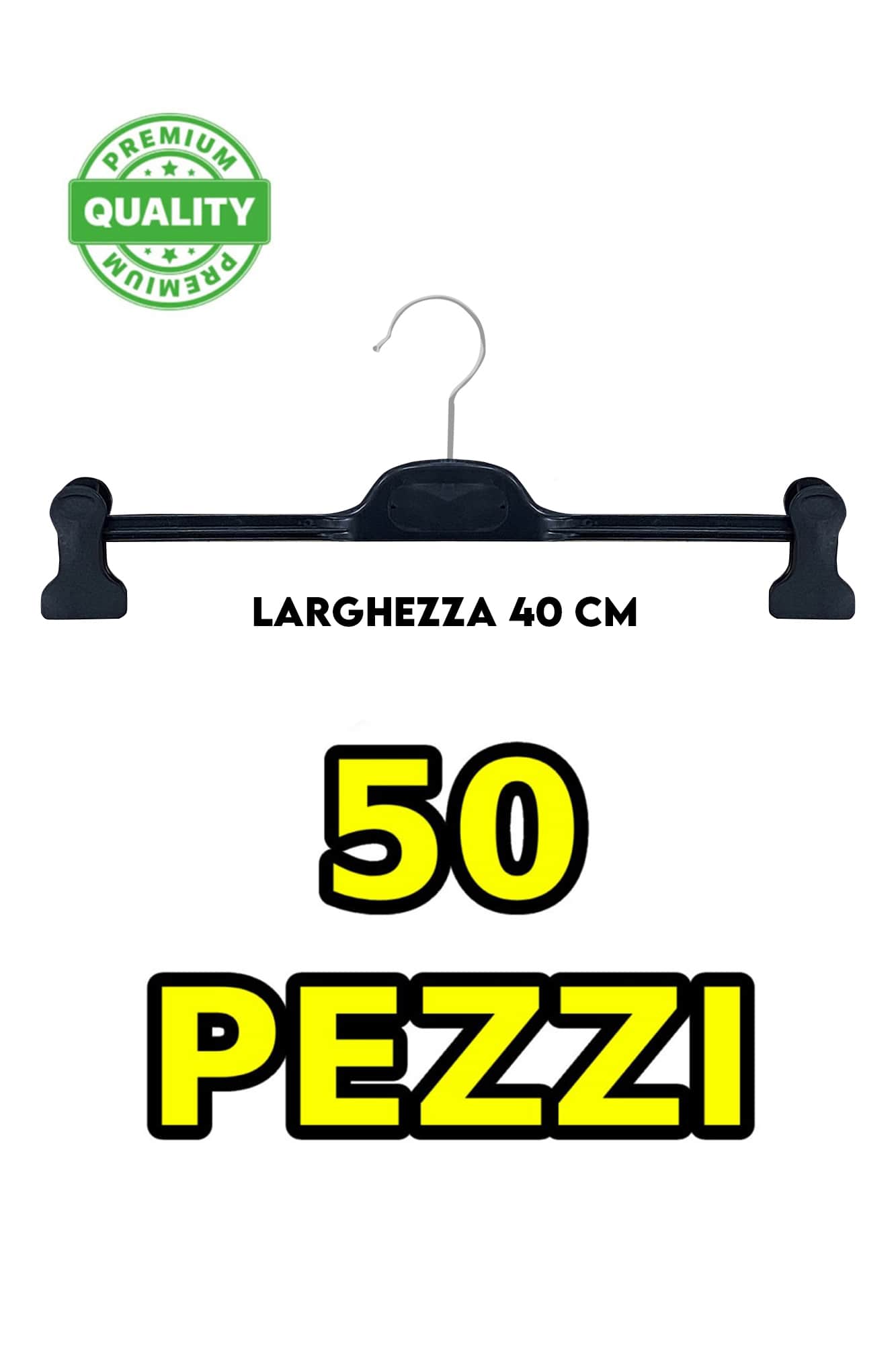Pantalón hangers para hombre negro