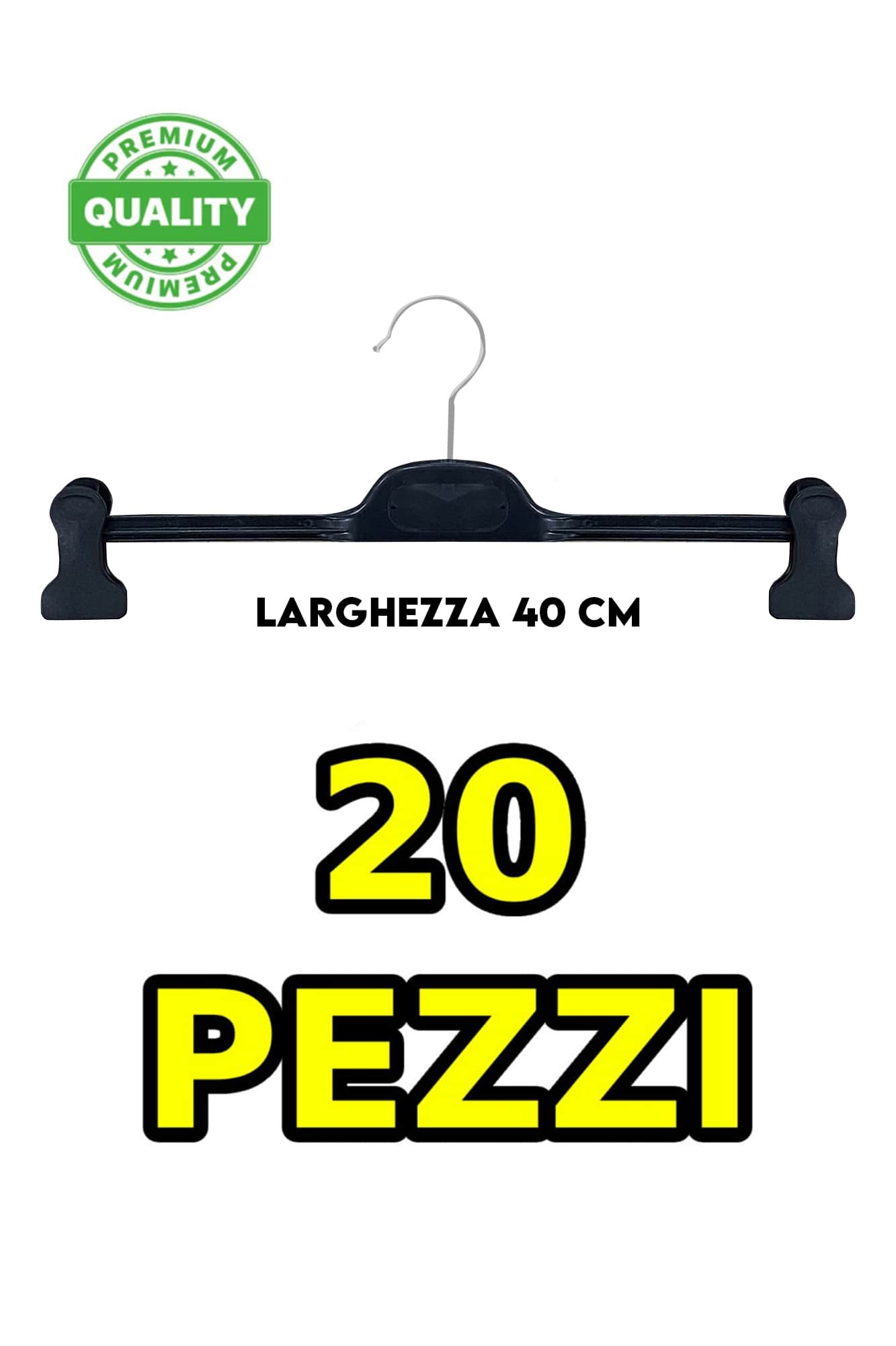 Pantalón hangers para hombre negro