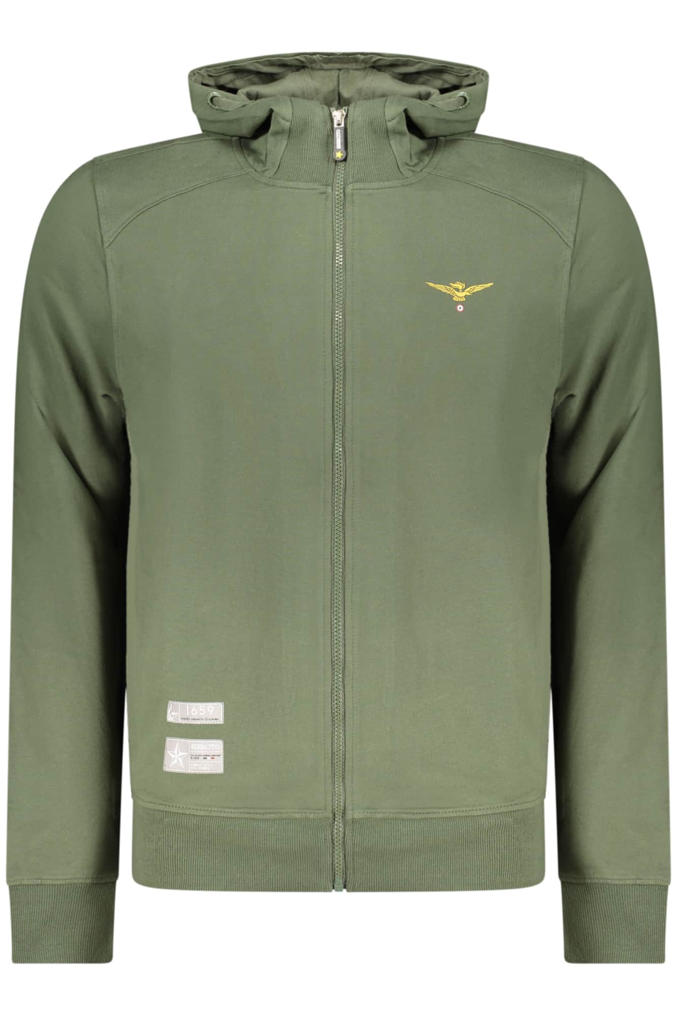 Military academy hombre azul con cremallera sudadera