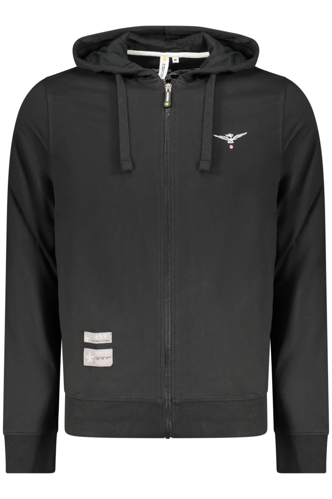 Military academy hombre blanco con cremallera sudadera