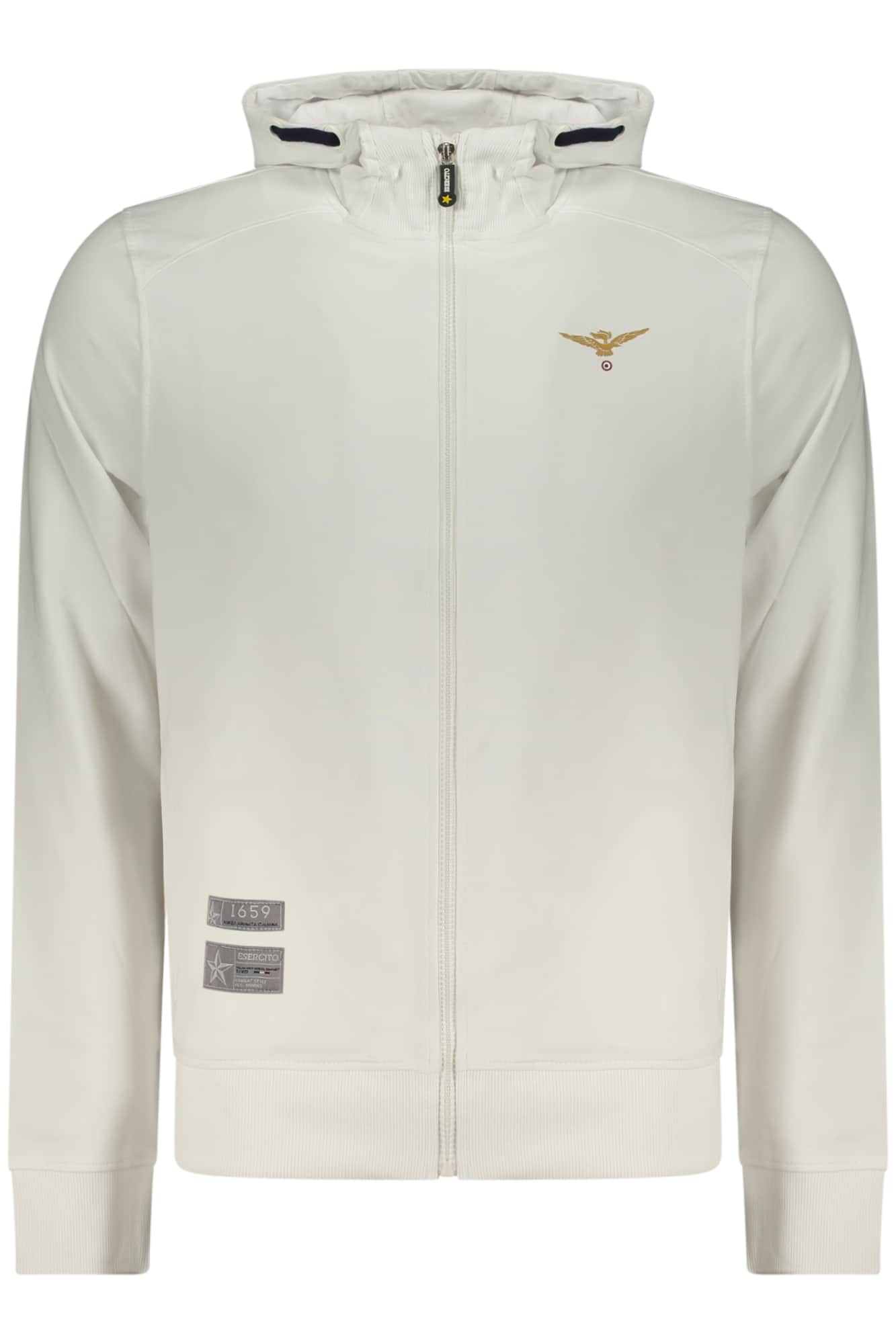 Military academy hombre azul con cremallera sudadera