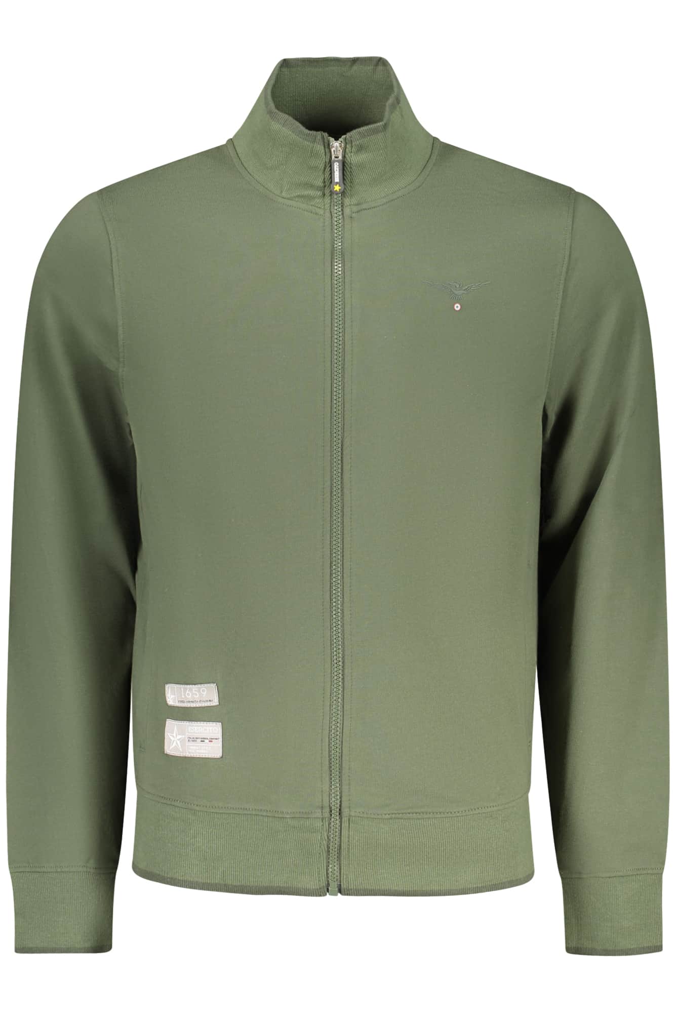 Military academy hombre blanco con cremallera sudadera