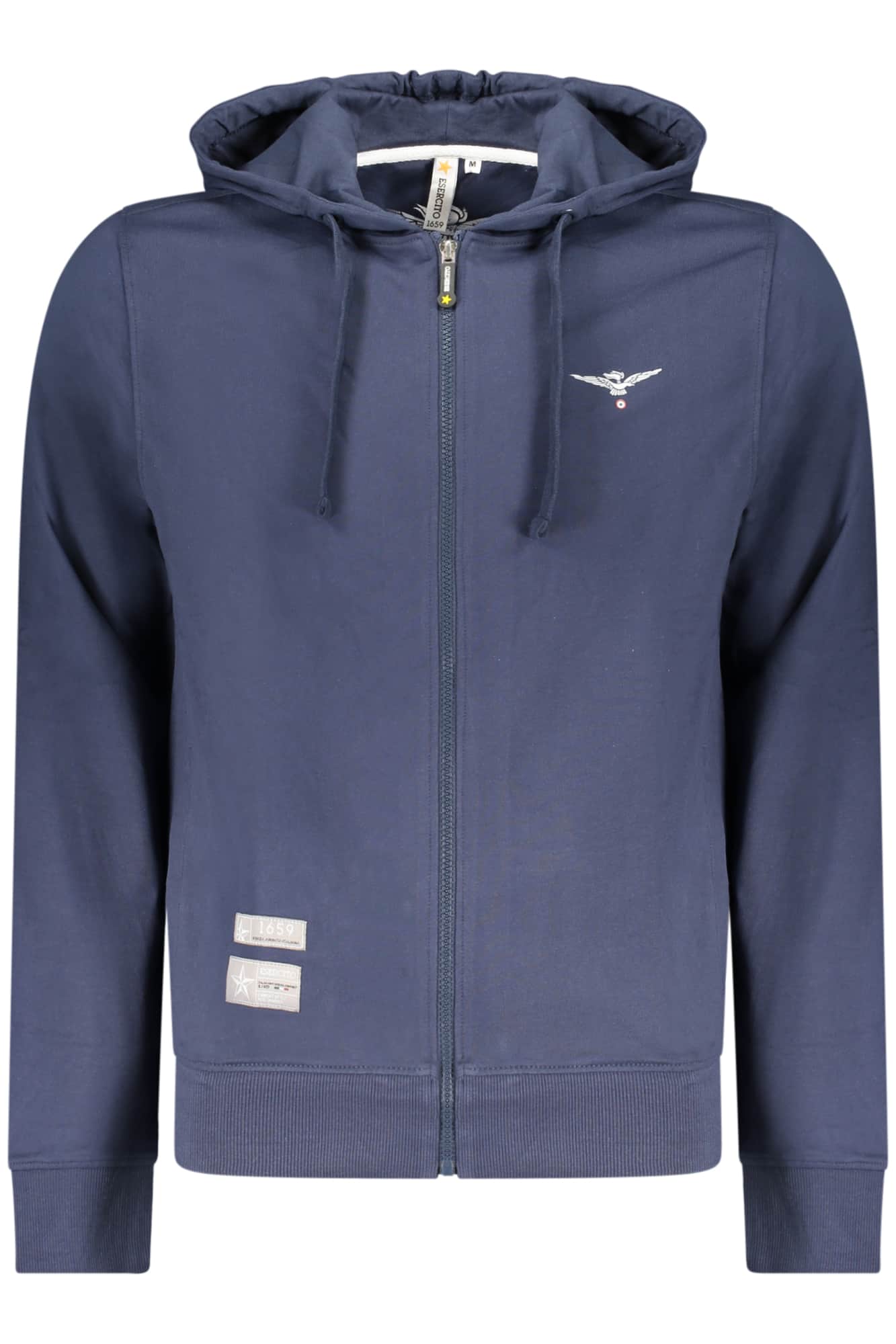 Military academy hombre blanco con cremallera sudadera