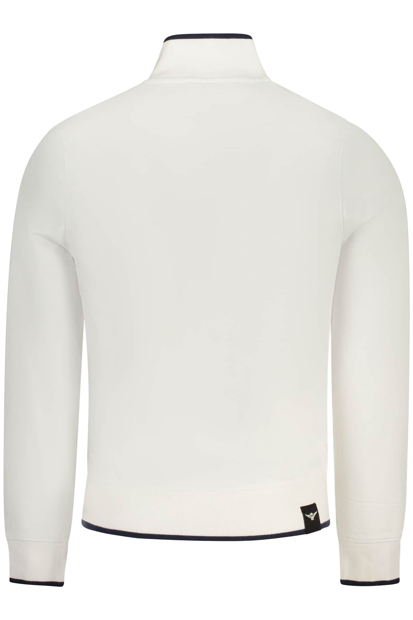 Military academy hombre blanco con cremallera sudadera