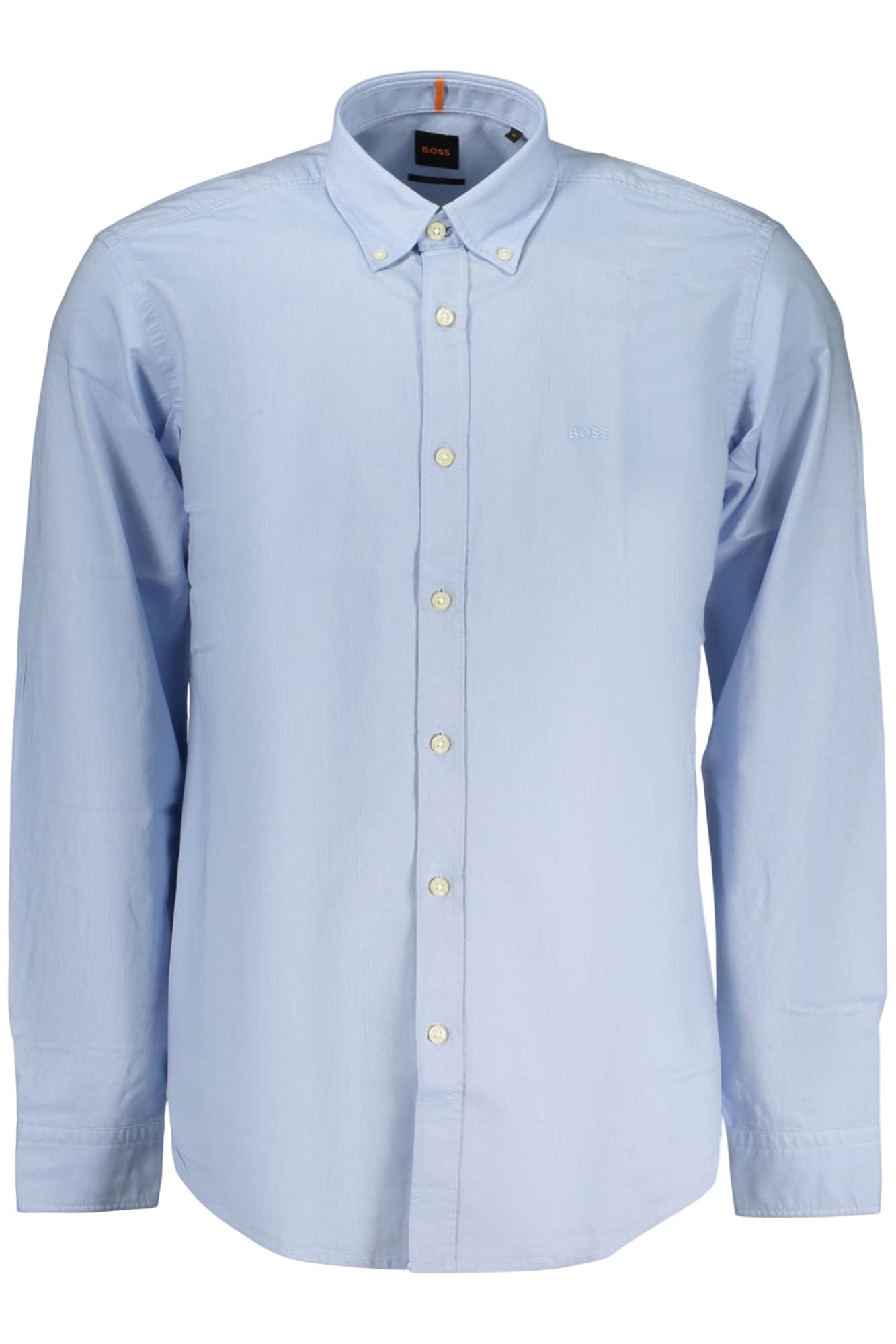 Boss hombre manga larga camisa, azul