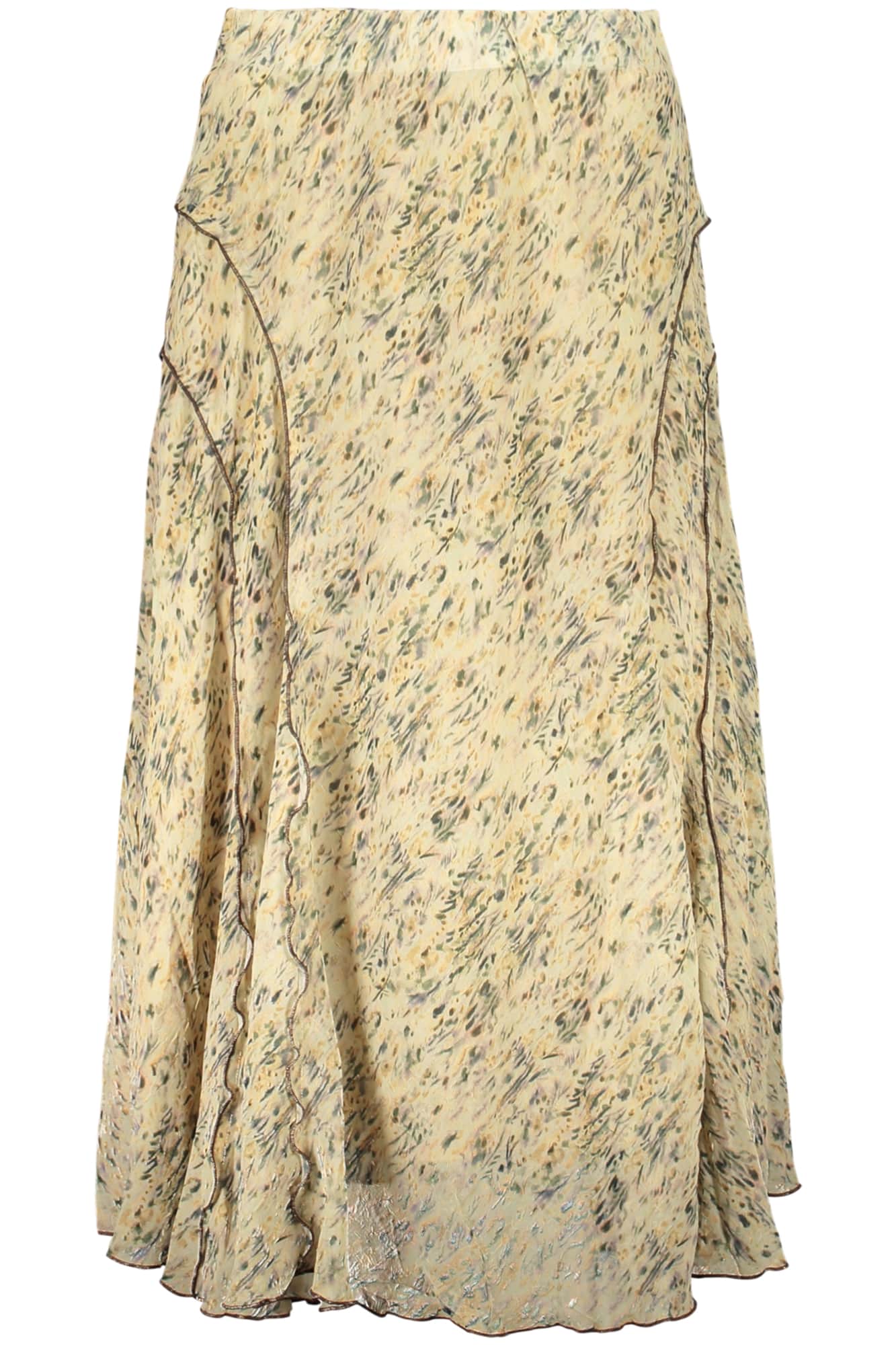 Desigual mujer largo falda beige