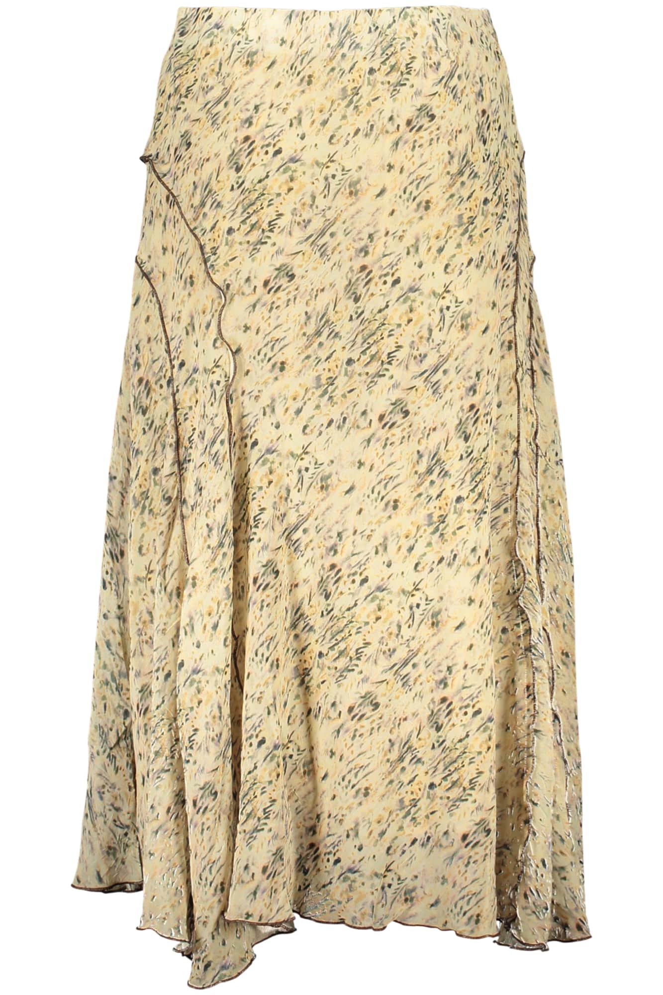 Desigual mujer largo falda beige