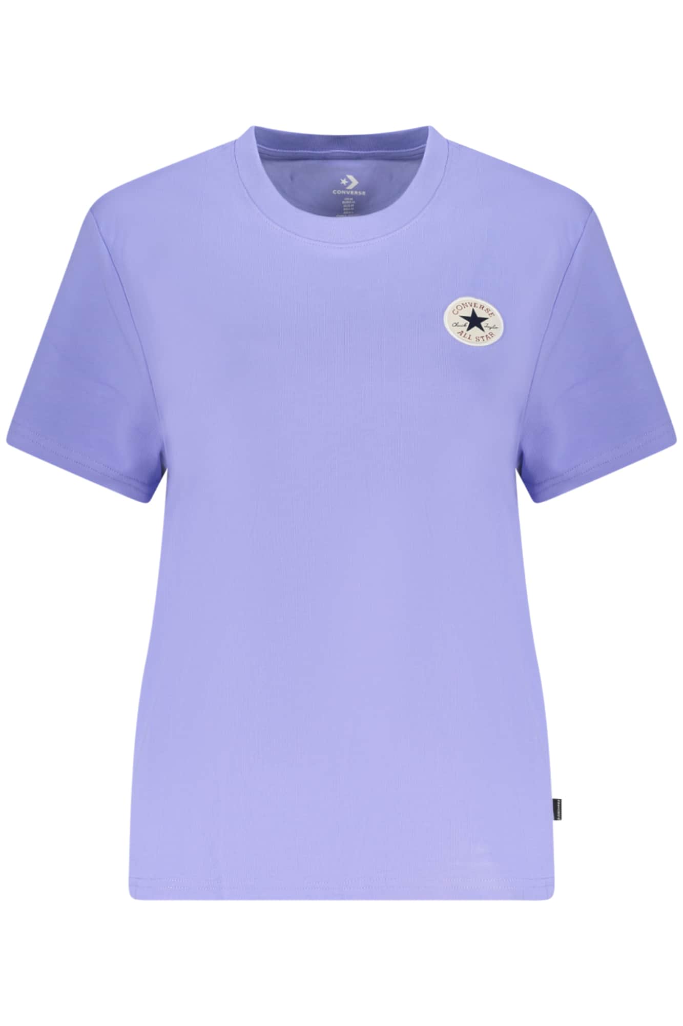 Converse Mujer Manga Corta T-Camisa, Blanco