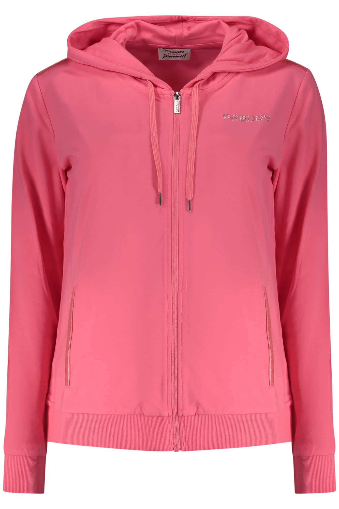 Freddy mujer verde con cremallera sudadera