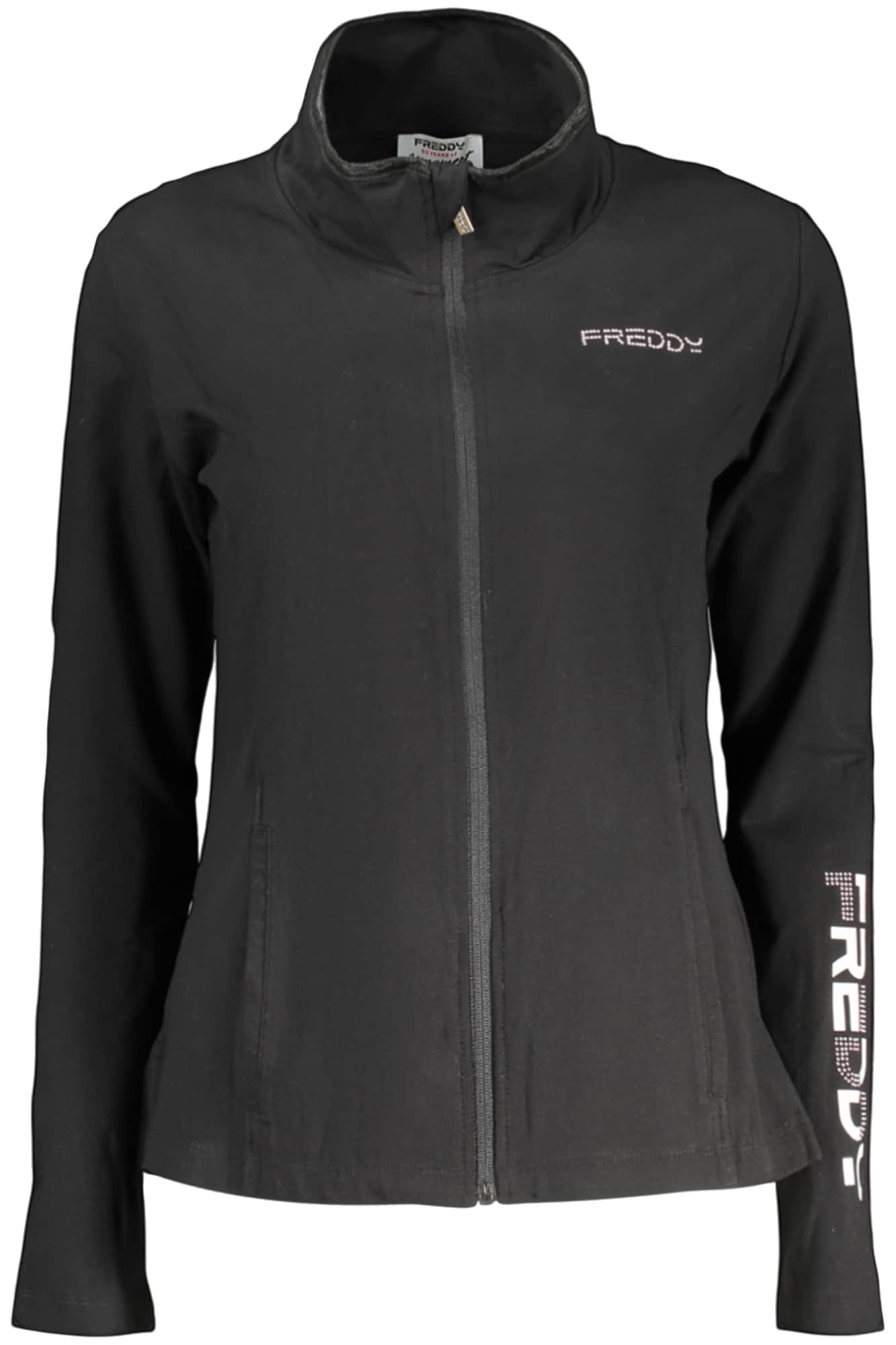 Freddy mujer negro con cremallera sudadera