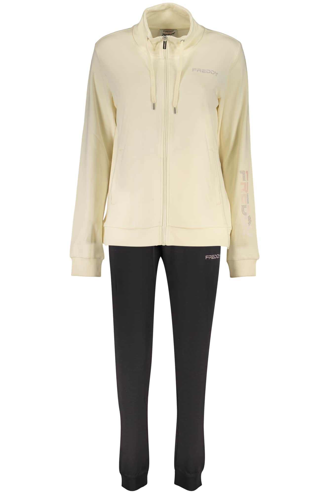 Freddy mujer beige con cremallera sudadera