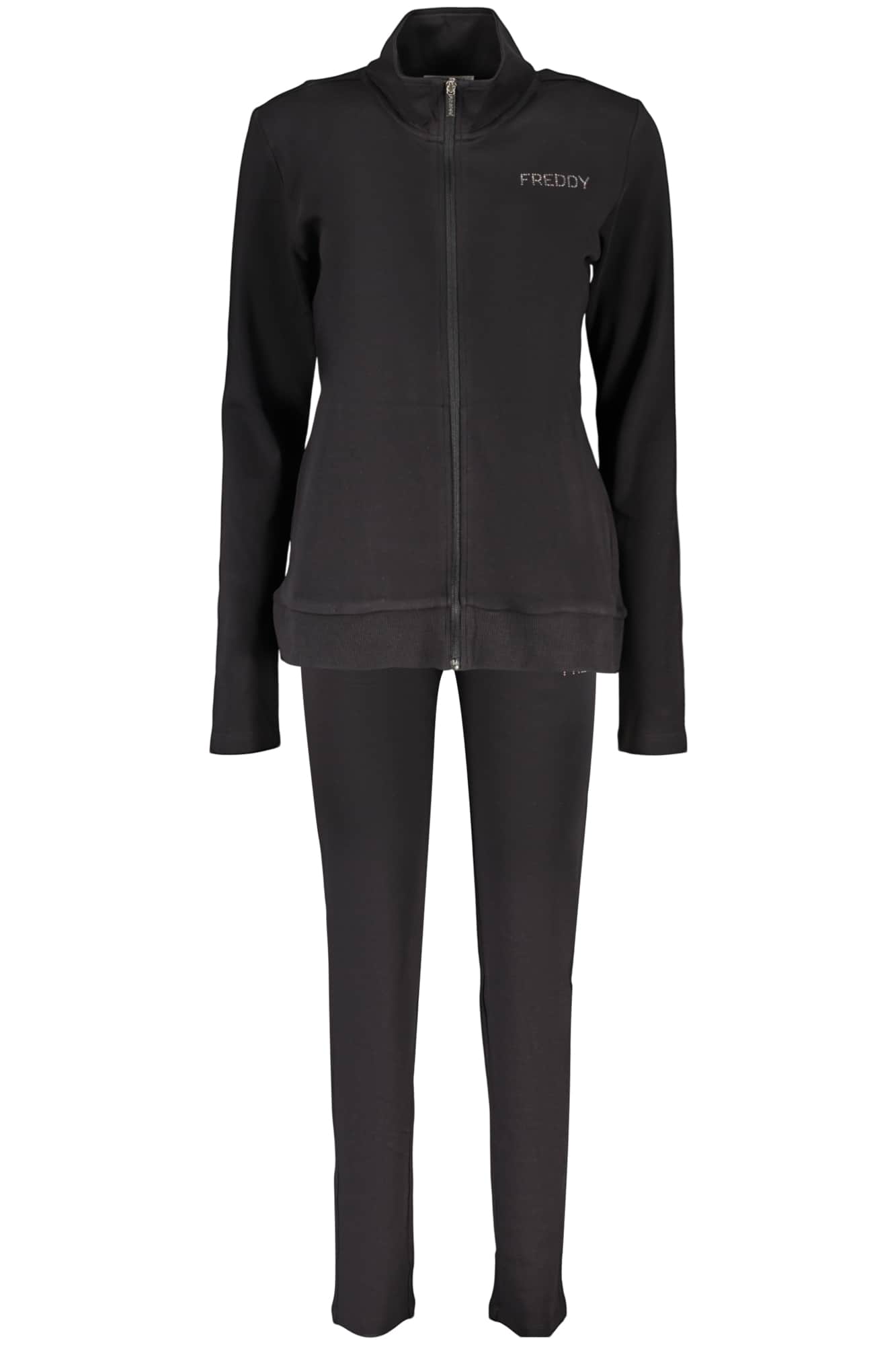 Freddy mujer negro con cremallera sudadera