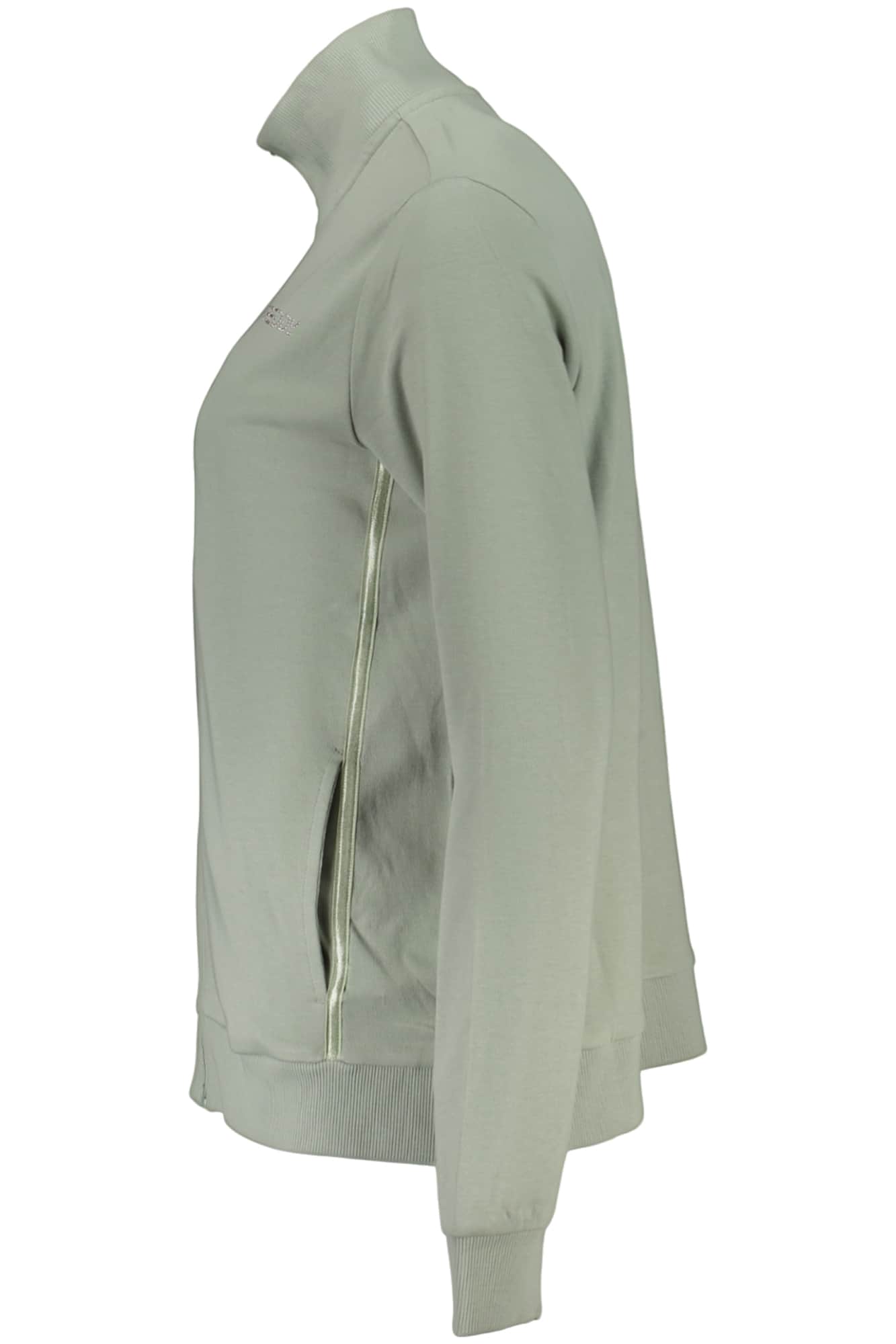 Freddy mujer verde con cremallera sudadera